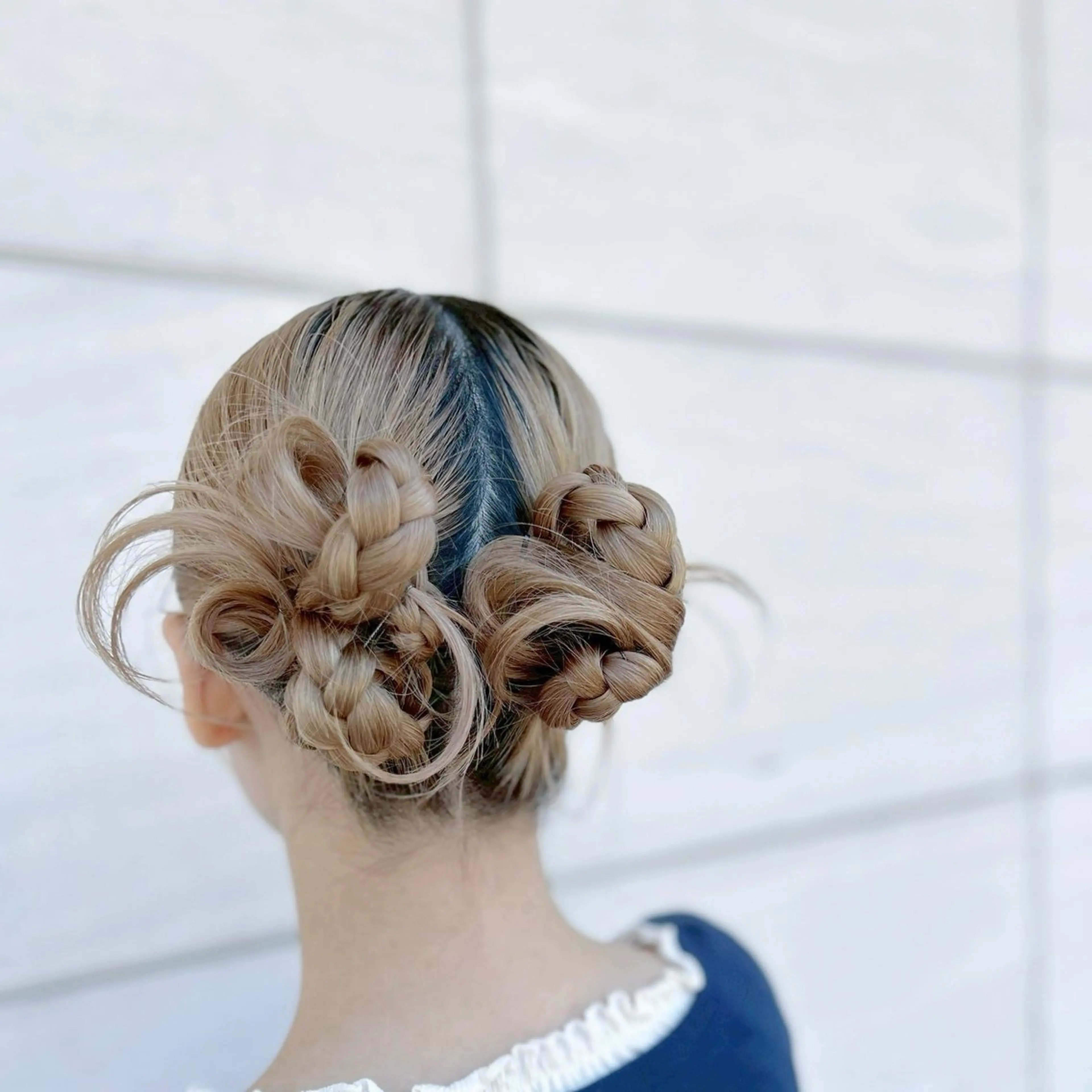 セミロング Rinkaアレンジ/ 顔まわり/縮毛矯正のヘアスタイル