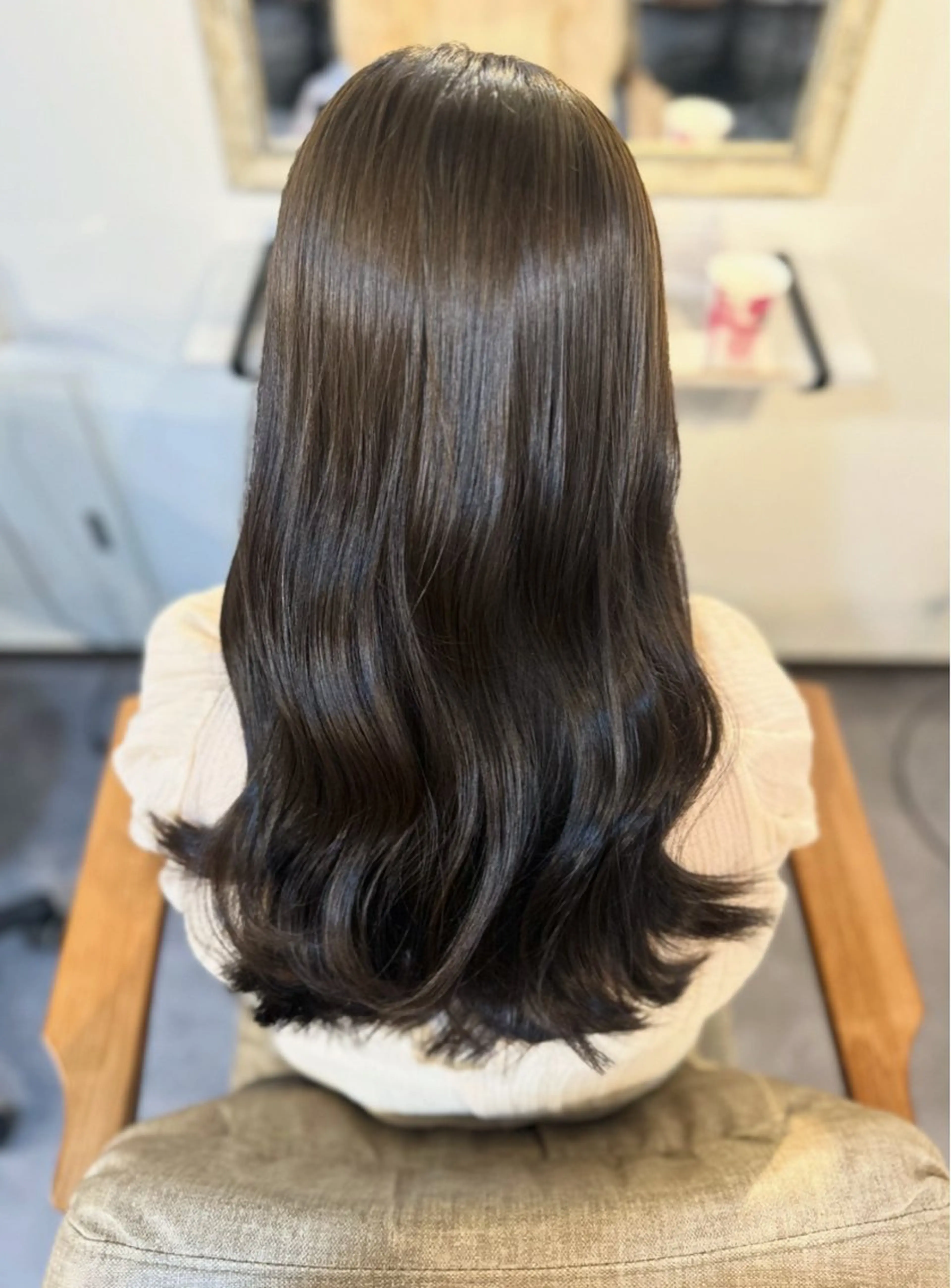 カラー ベージュカラー オリーブベージュ カット ヘアカラー トリートメント Sherry/R 三川町　木村祐里奈のヘアスタイル