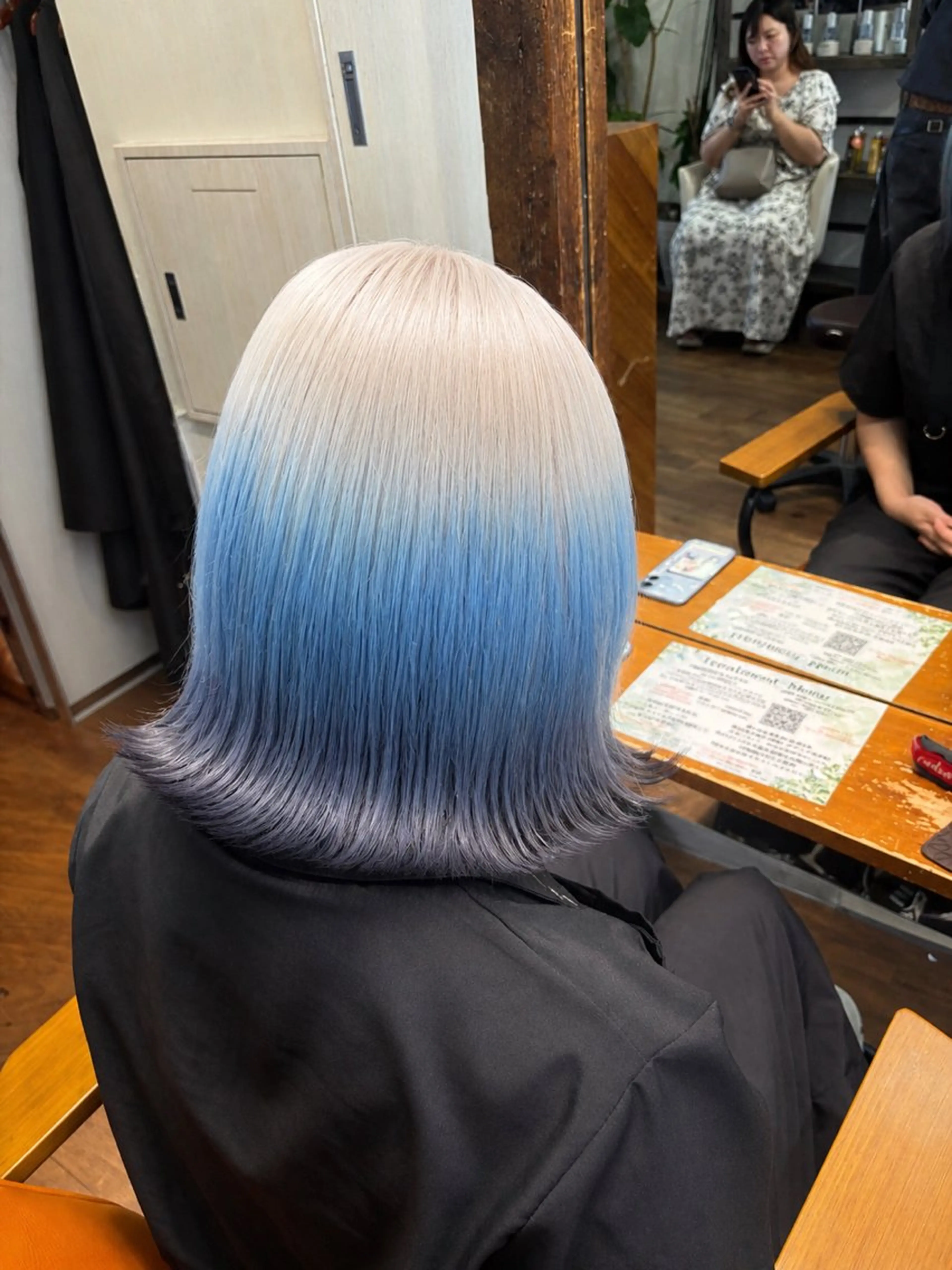 ロング カラー ヘアカラー トリートメント ヘッドスパ ハイトーン/ブリーチ 🦋デザイン森山陽向のヘアスタイル