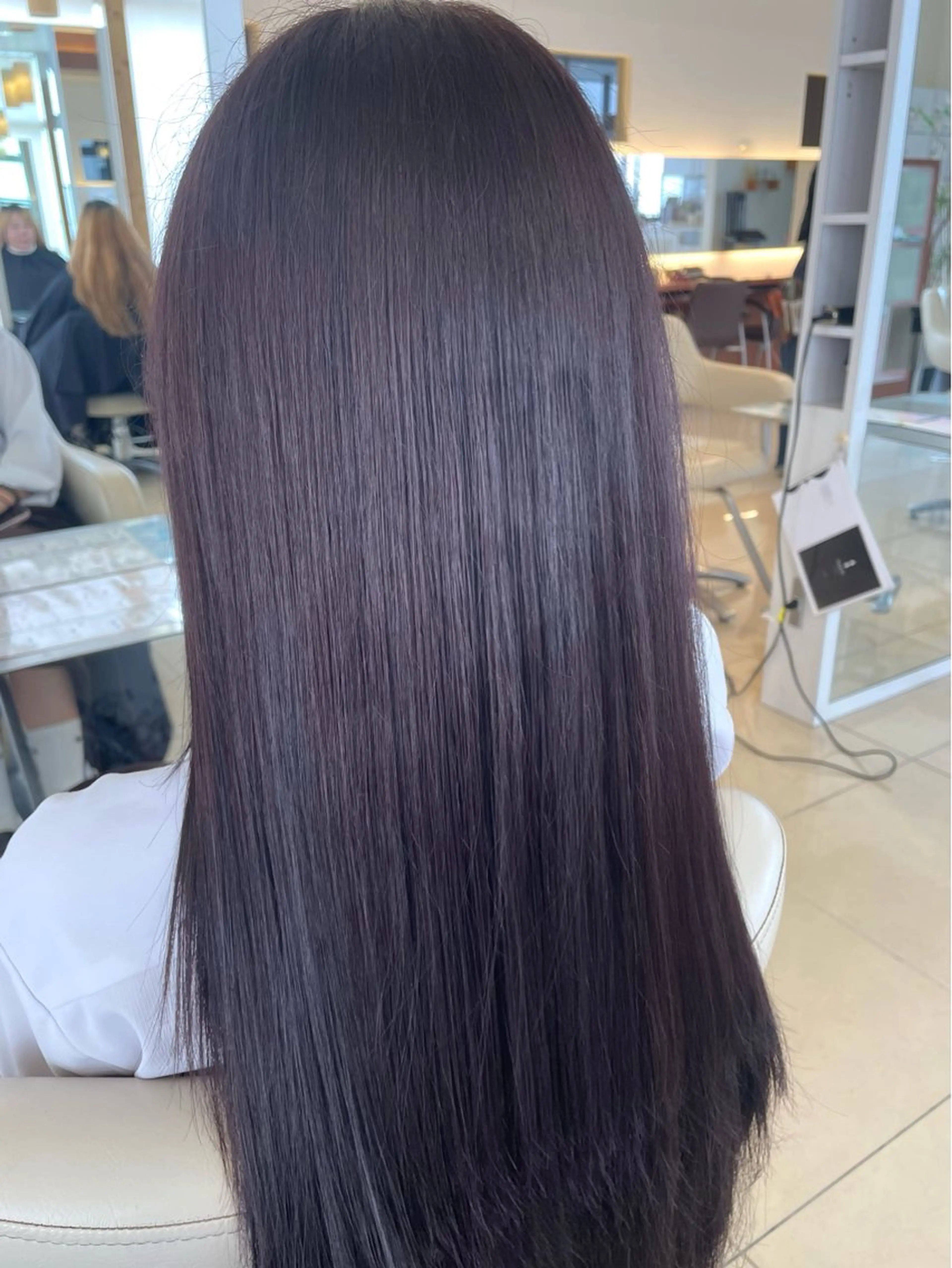 ロング ヘアカラー トリートメント 💗透明感カラー💗 にしぞえ ななみのヘアスタイル