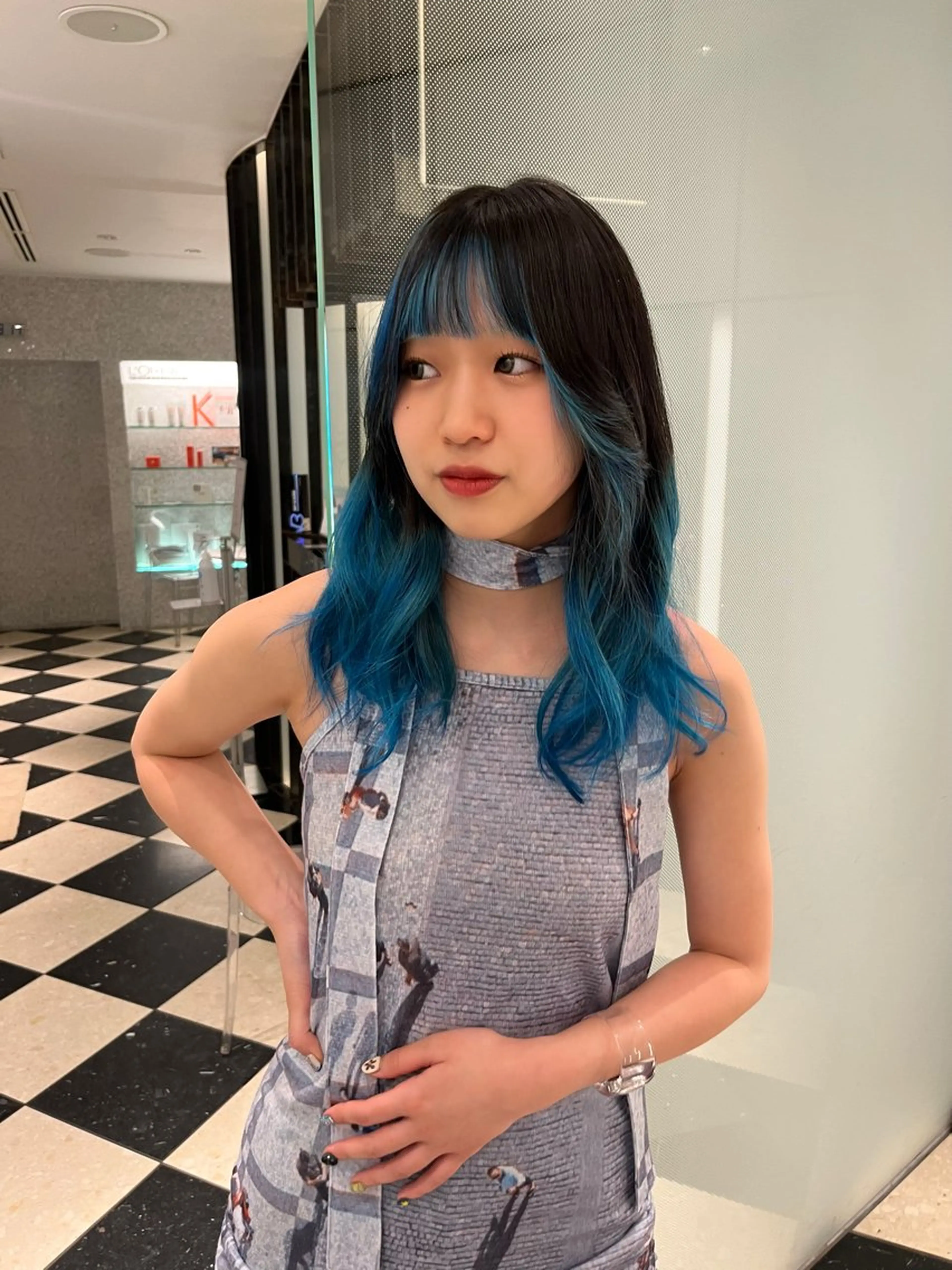 ロング カラー カット レイヤーカット/ブリ ーチ/motokiのヘアスタイル