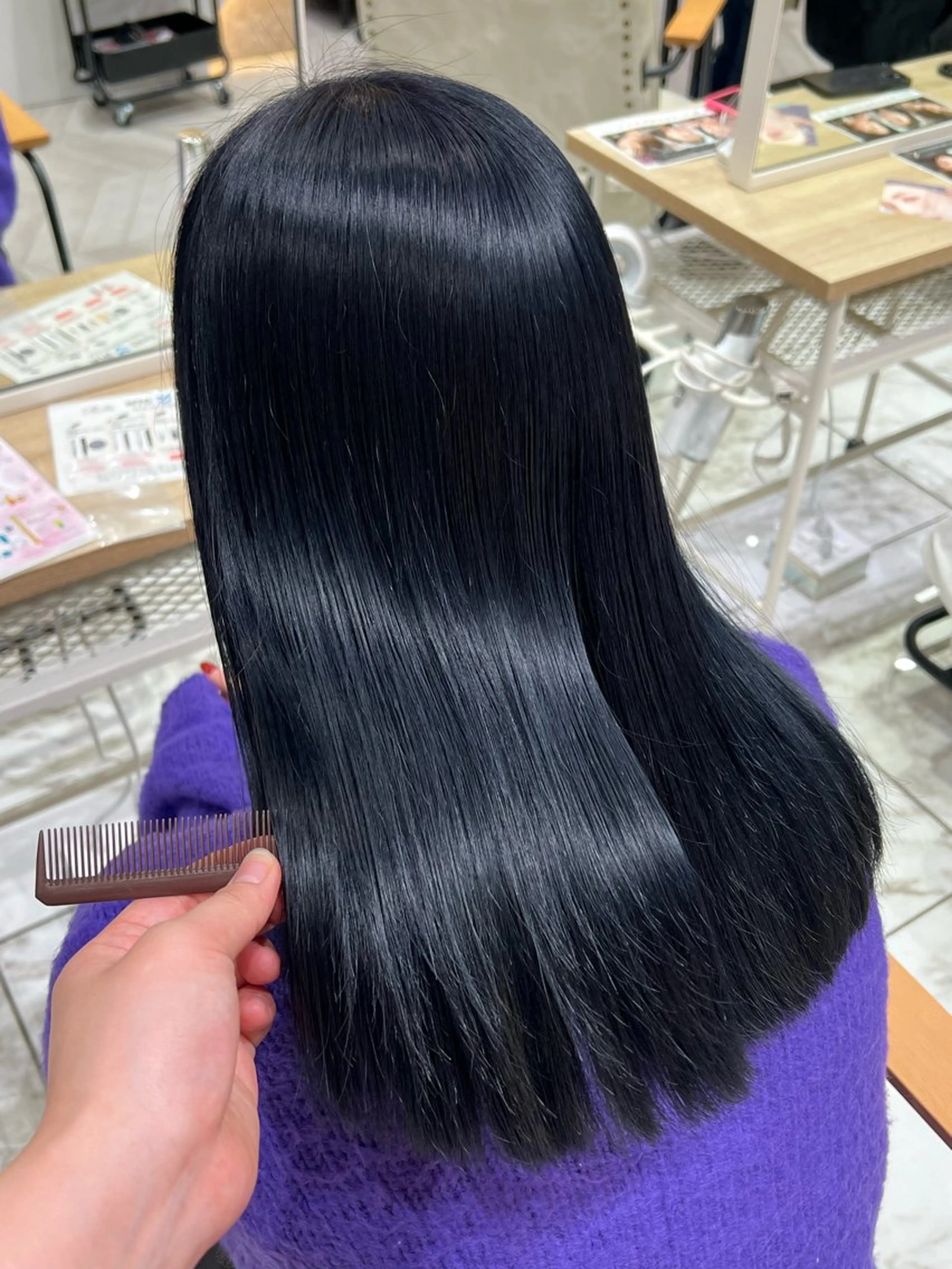 セミロング 髪質改善 トリートメント ヘアカラー トリートメント レディースパーマ 🧺🪽/SHUNOのヘアスタイル