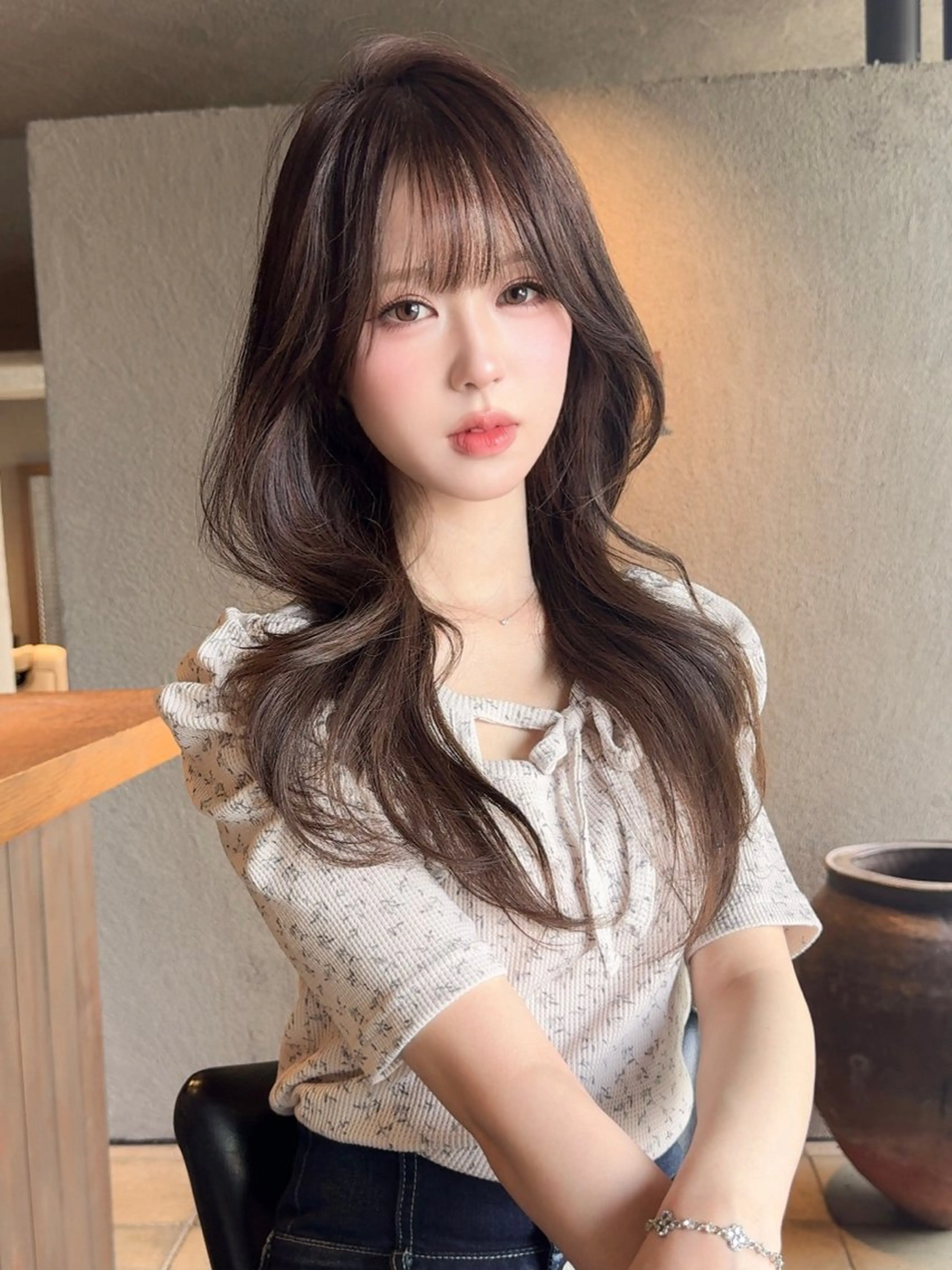 ロング 似合わせカット カット ヘアカラー トリートメント 似合わせ松本 容政のヘアスタイル