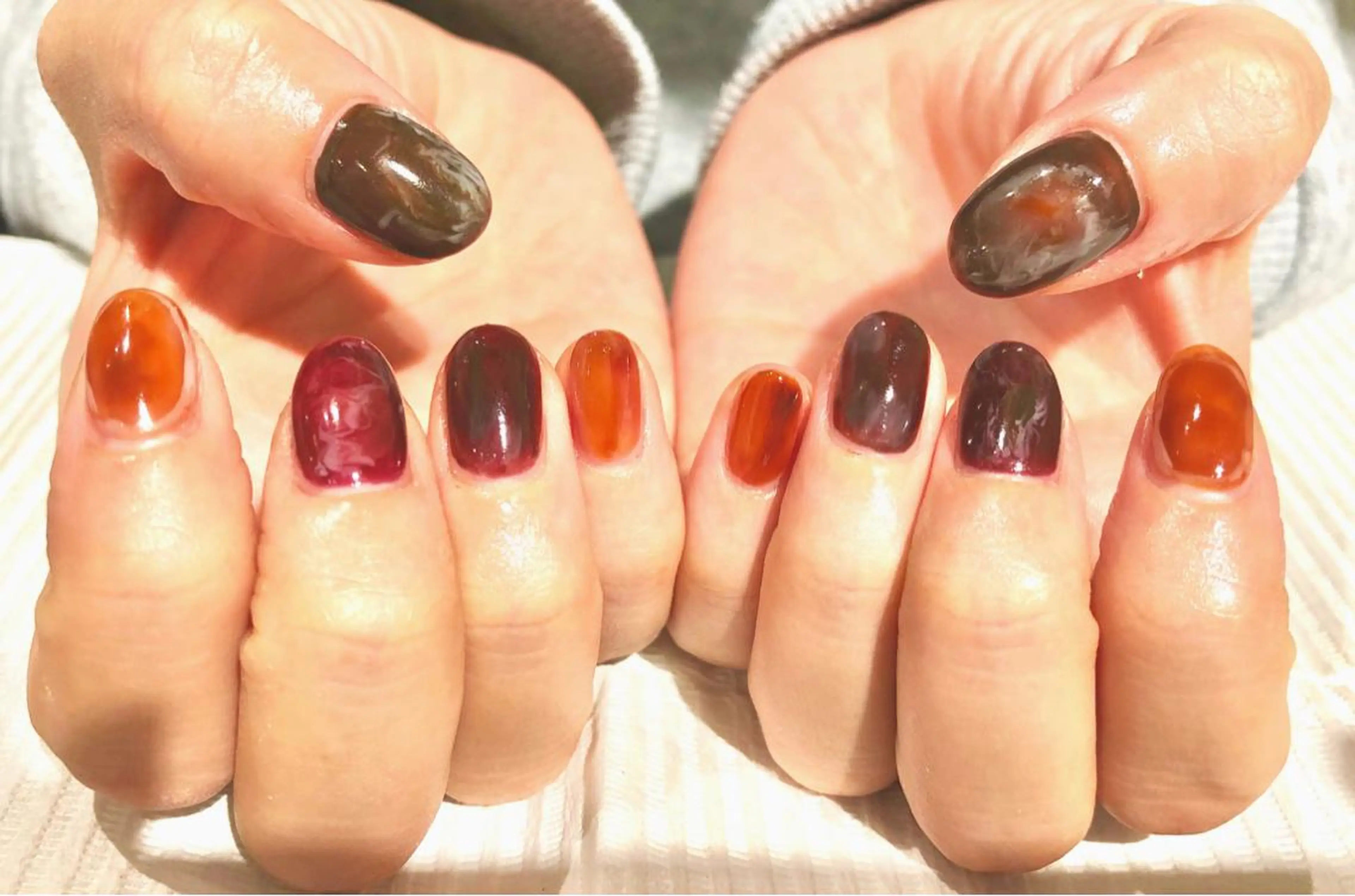 ネイル ニュアンスネイル TRAM-nail moriizumiのネイルデザイン