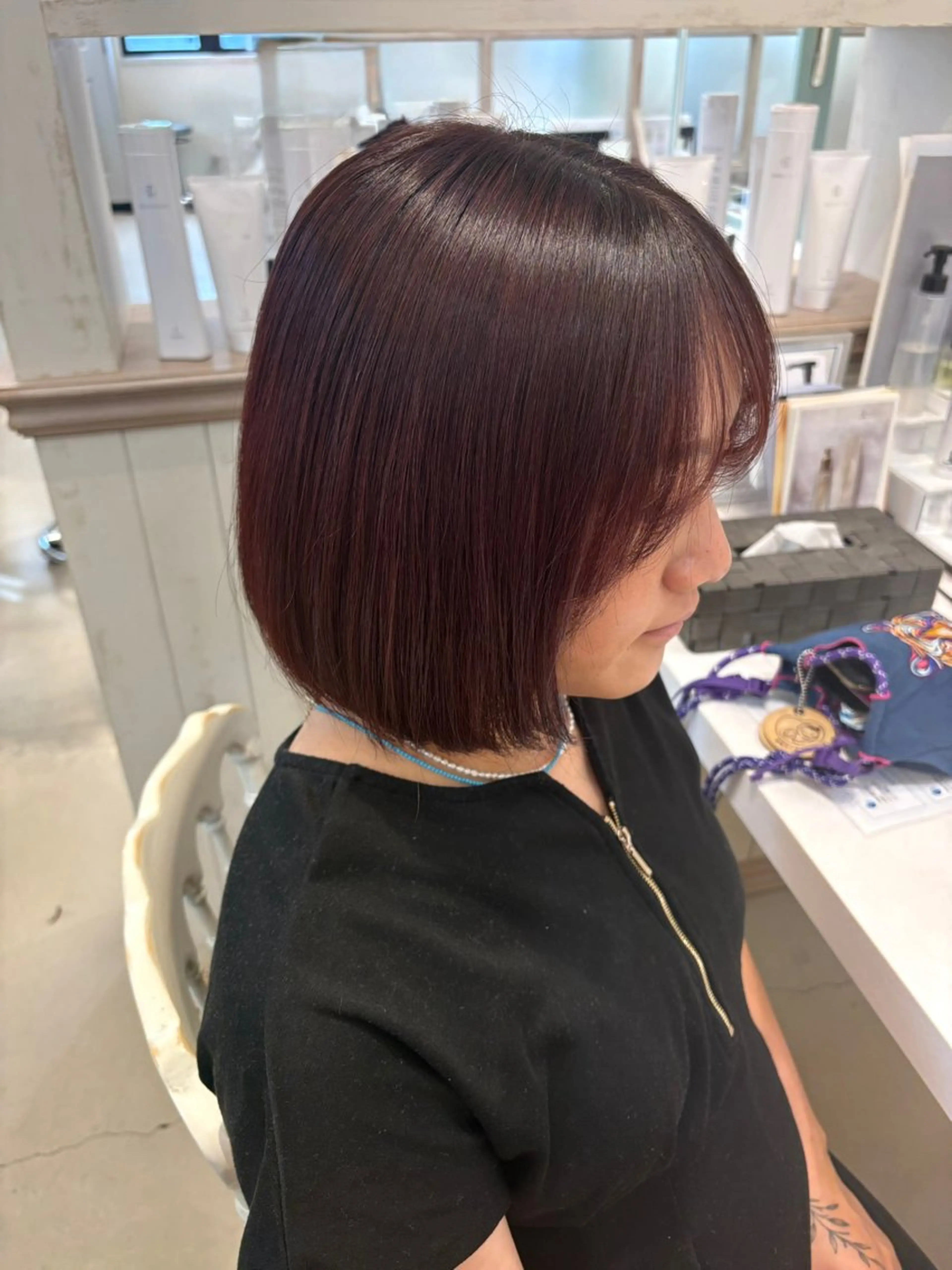 カラー ラベンダーカラー ピンクカラー ピンクラベンダー つちだ ゆうひ / 暗髪カラー⟡.·のヘアスタイル