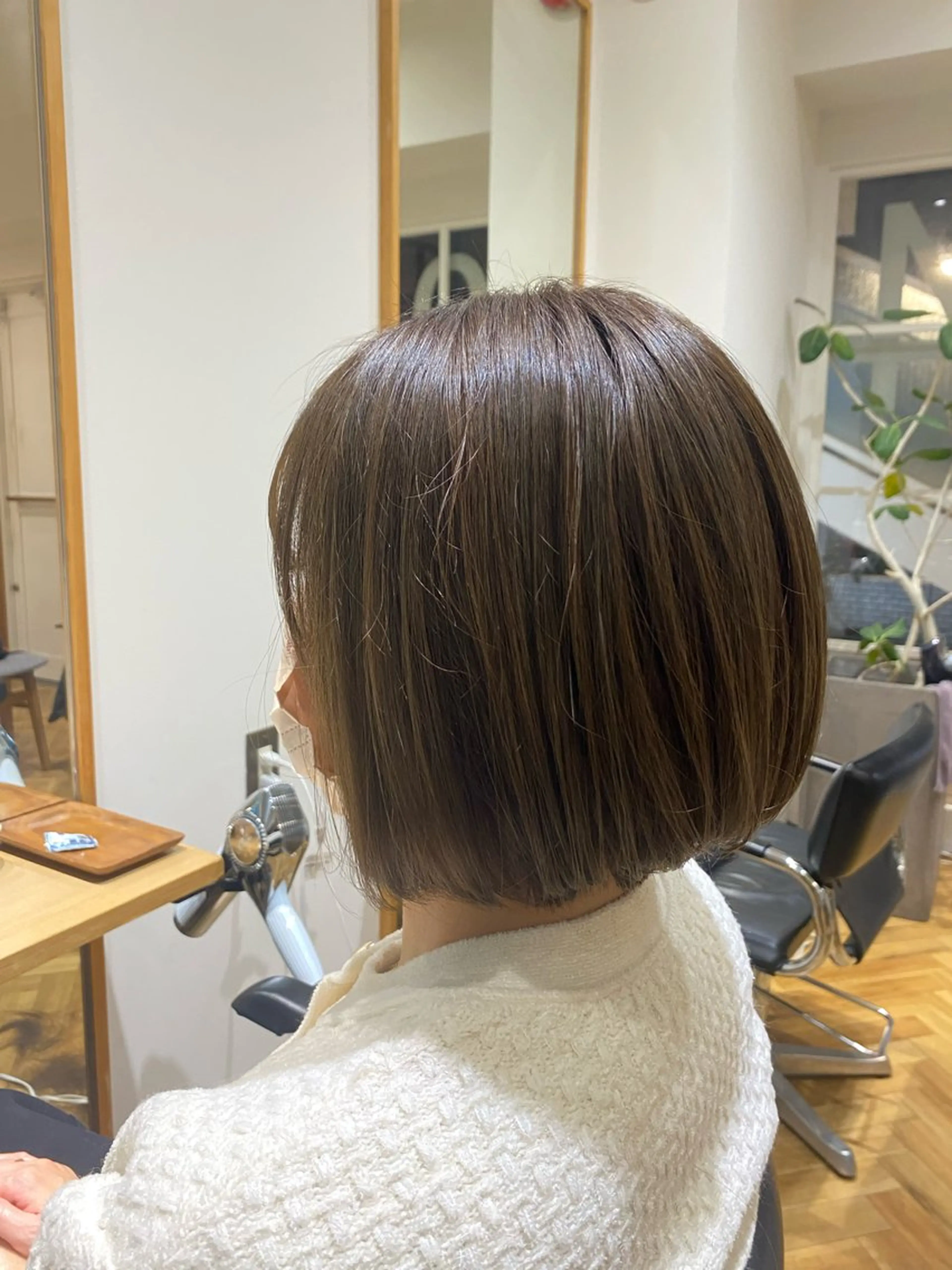 ミディアム カラー ボブ 小林 駿介のヘアスタイル