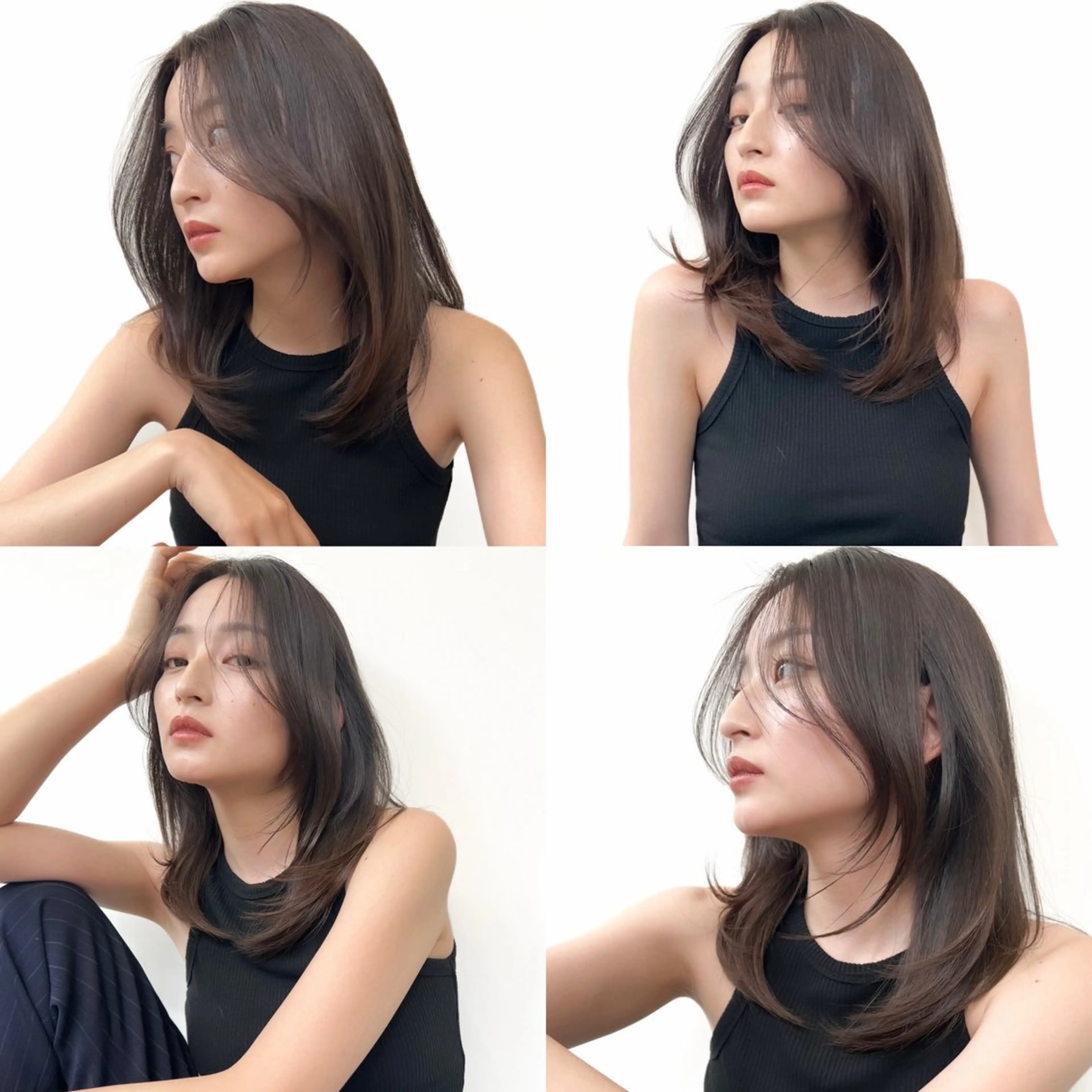 ミディアム カット ヘアカラー トリートメント Lil by JIL BLAN所属・美髪ヘア💛 TOMOMIのヘアスタイル