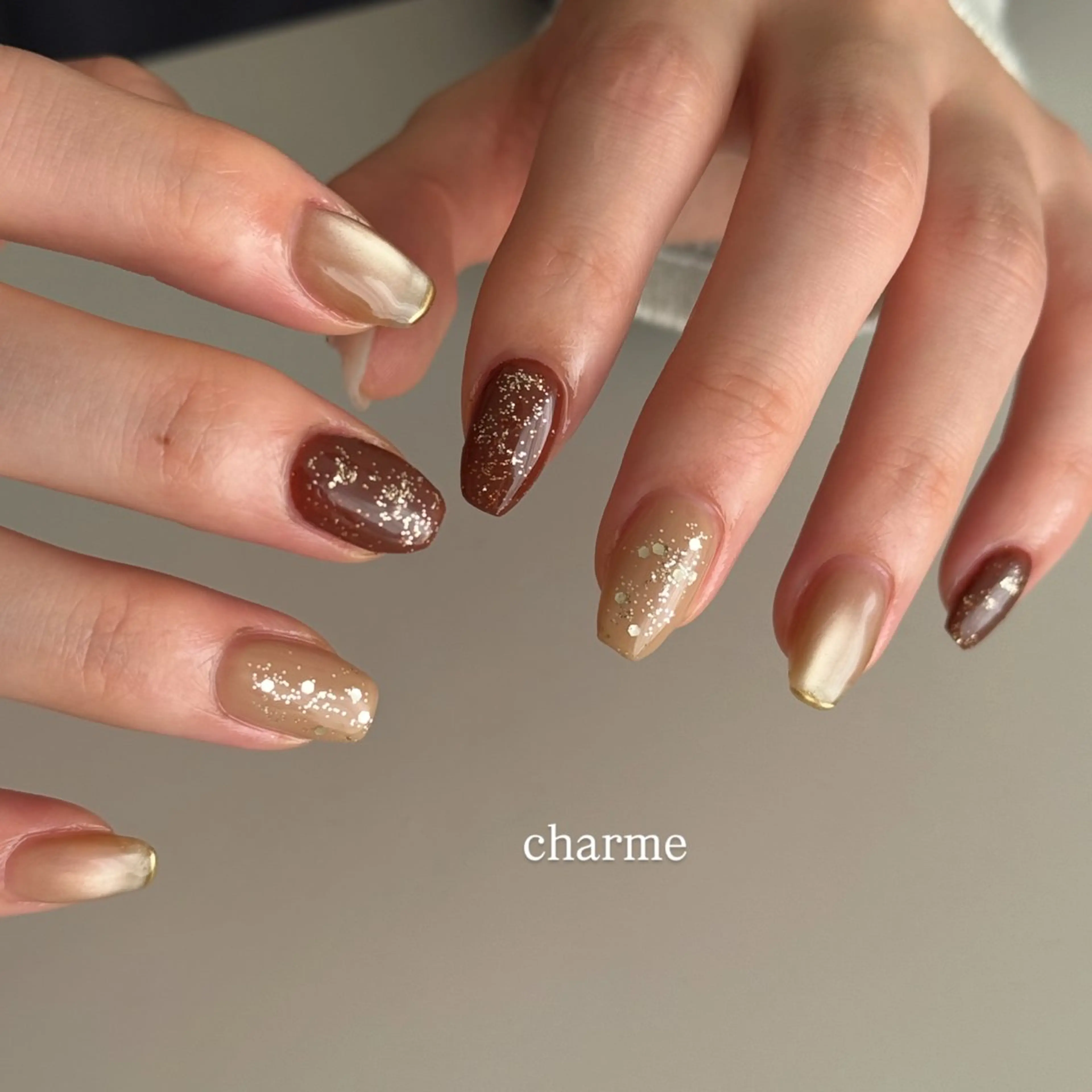 ネイル ハンドネイル フットネイル nailsalon charmeのネイルデザイン