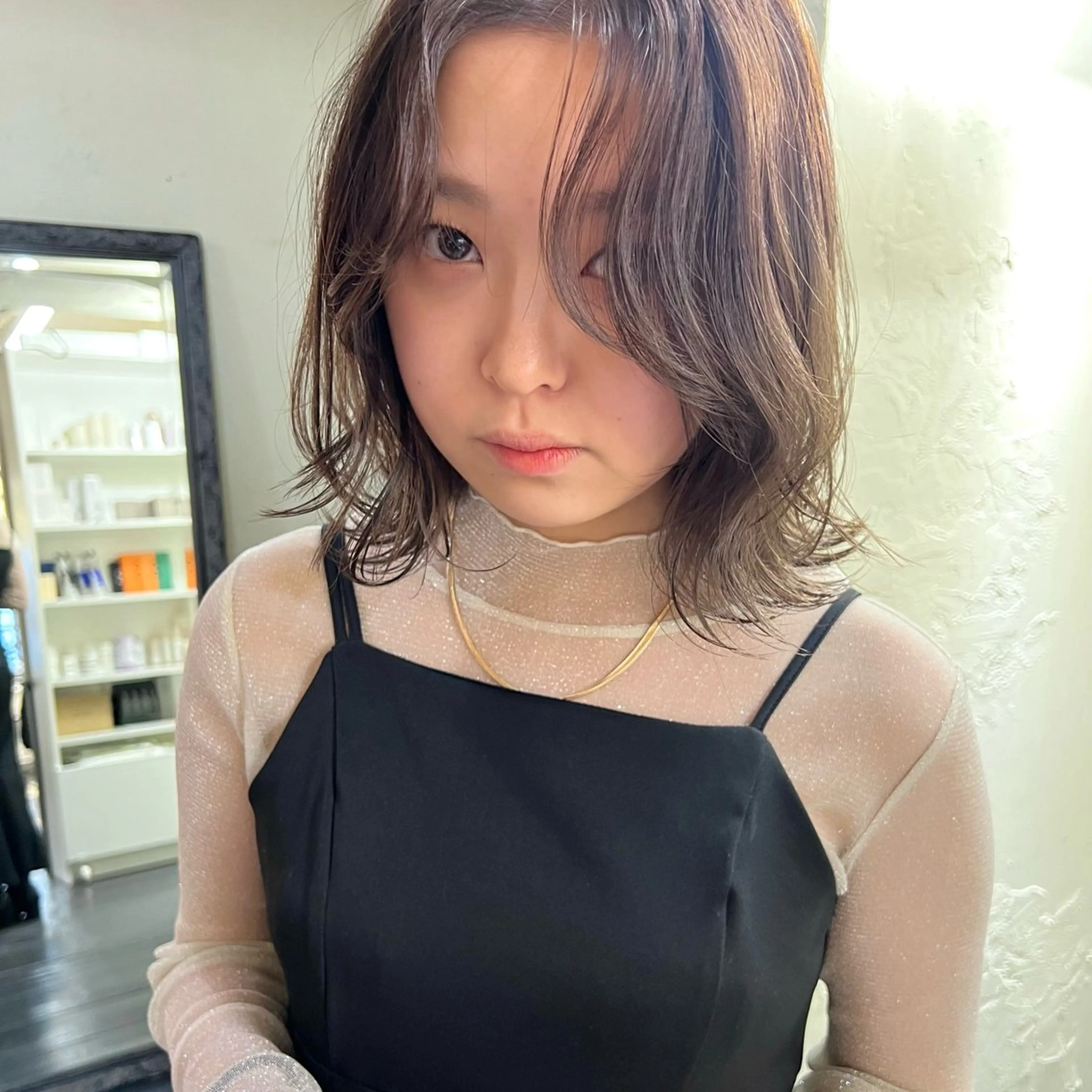 ショート カラー ベージュカラー ボブ 大久保 佳那のヘアスタイル