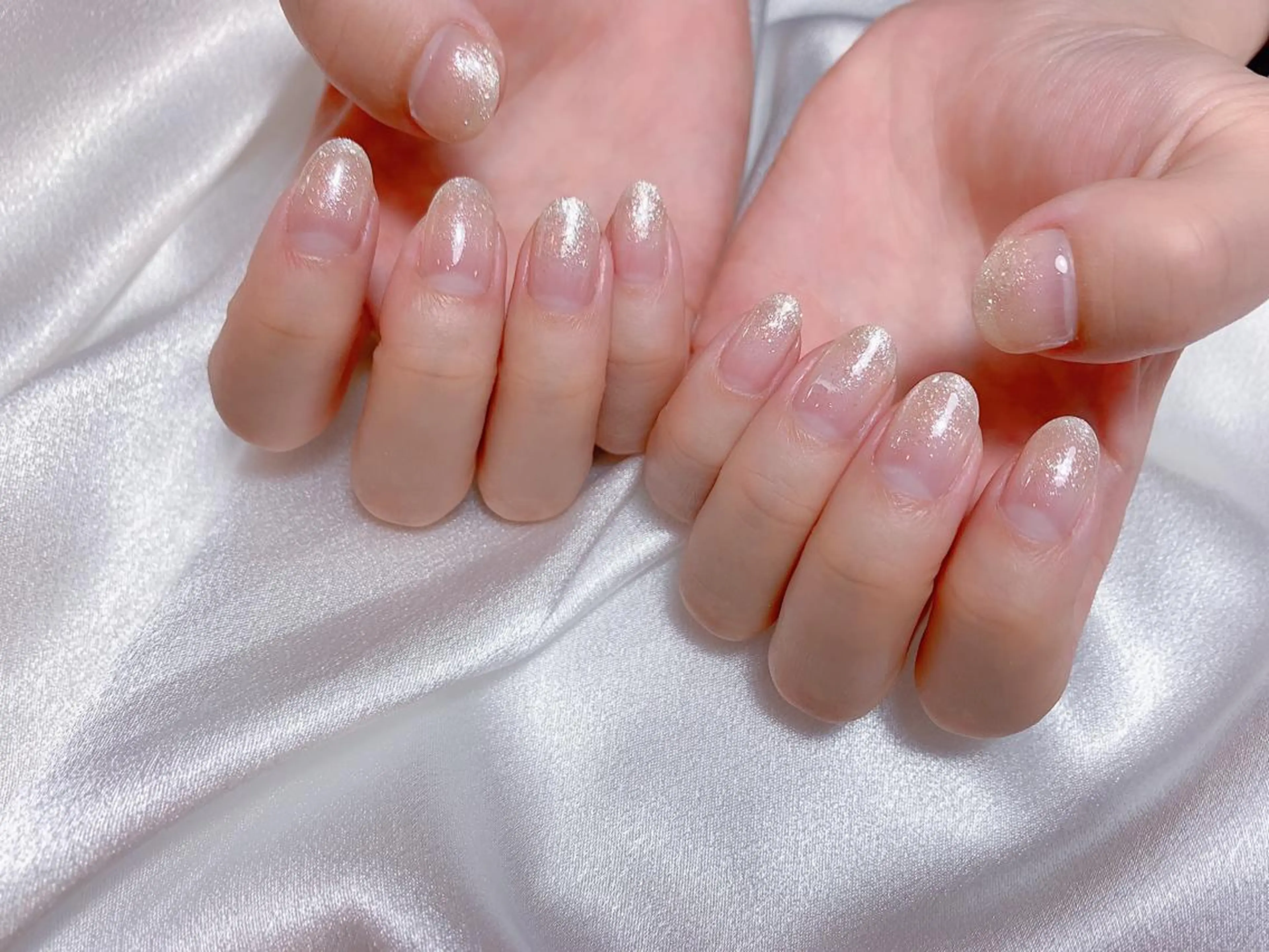 ネイル グラデーション ラメ(グリッター) ラメグラデーション ネイルサロン ルミア Lumia 店長のネイルデザイン