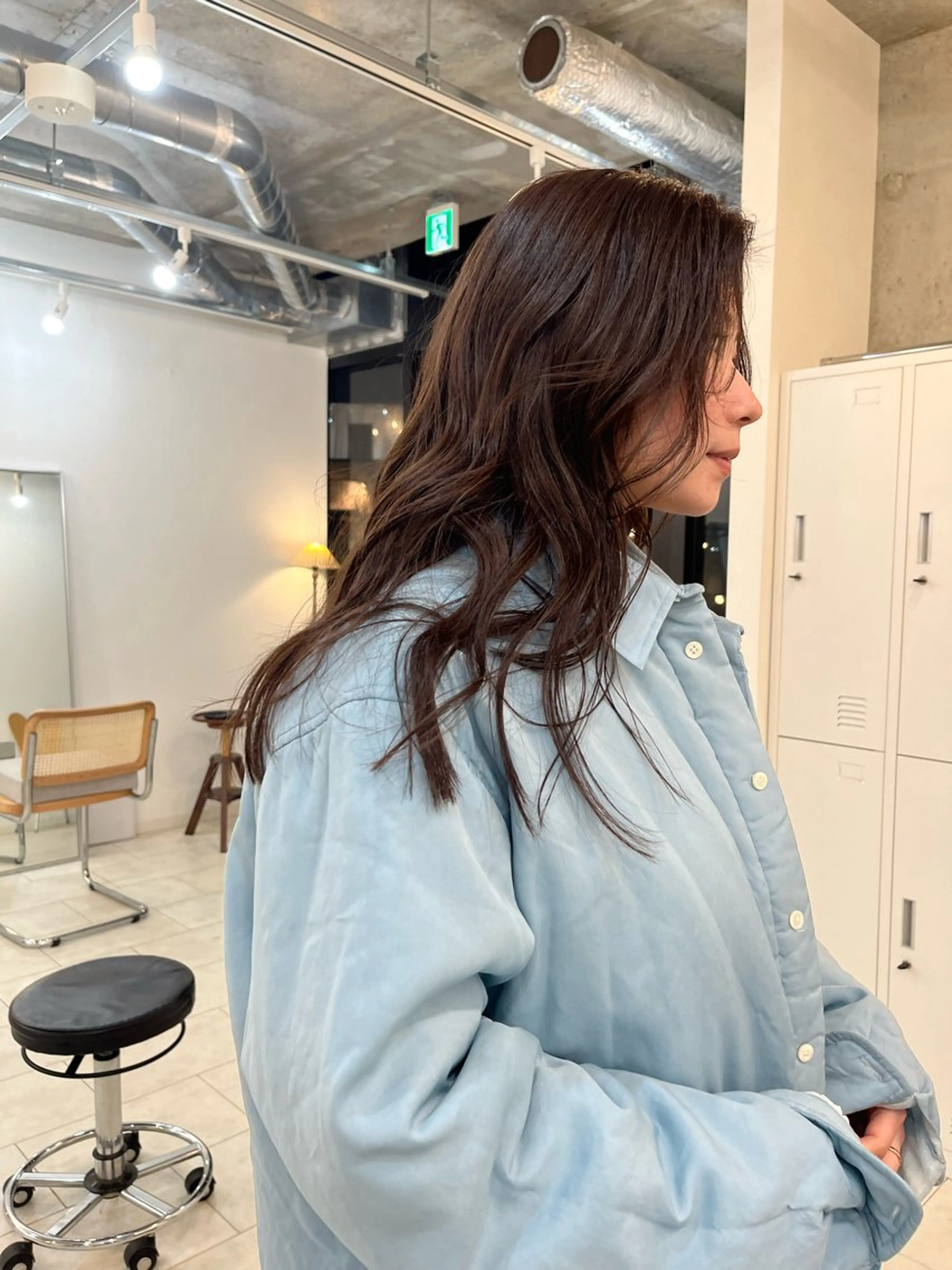 ロング カラー eri kinjoのヘアスタイル