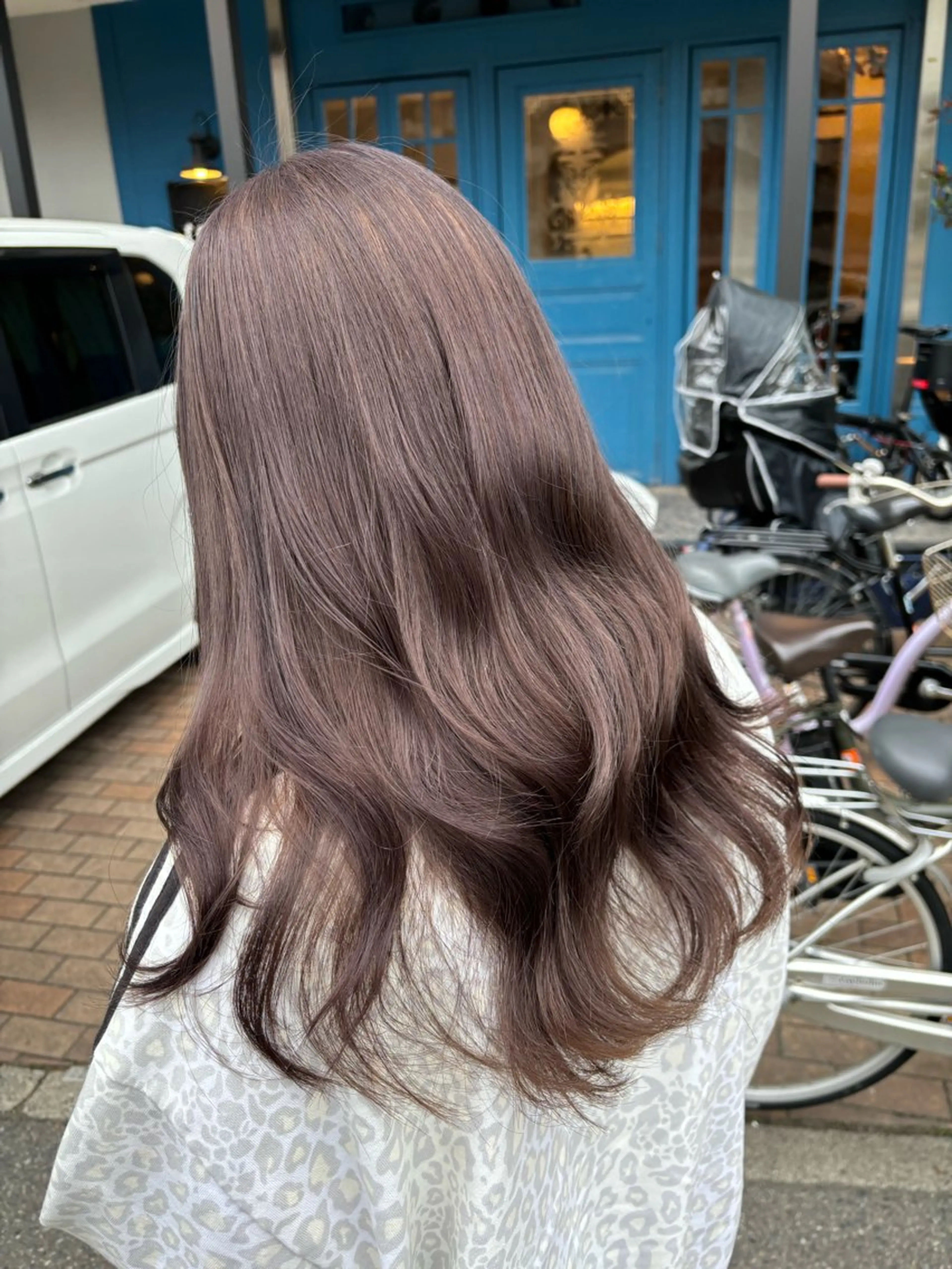 セミロング ヘアカラー トリートメント 透明感カラー🎀 tasty／makoのヘアスタイル