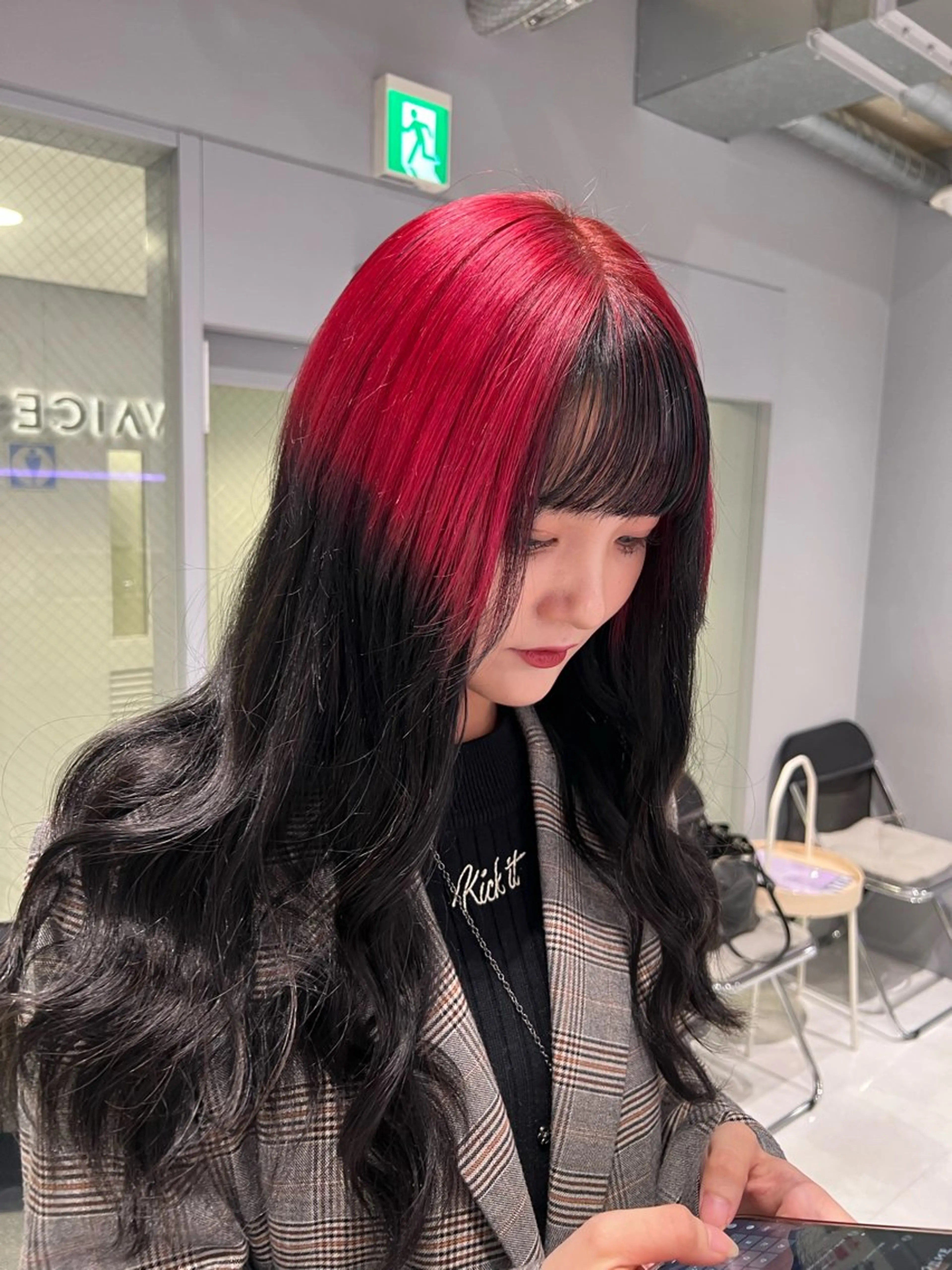 ロング カラー デザインカラー エクステ ヘアカラー エクステ 最高級髪質改善🥇 小玉美菜のヘアスタイル