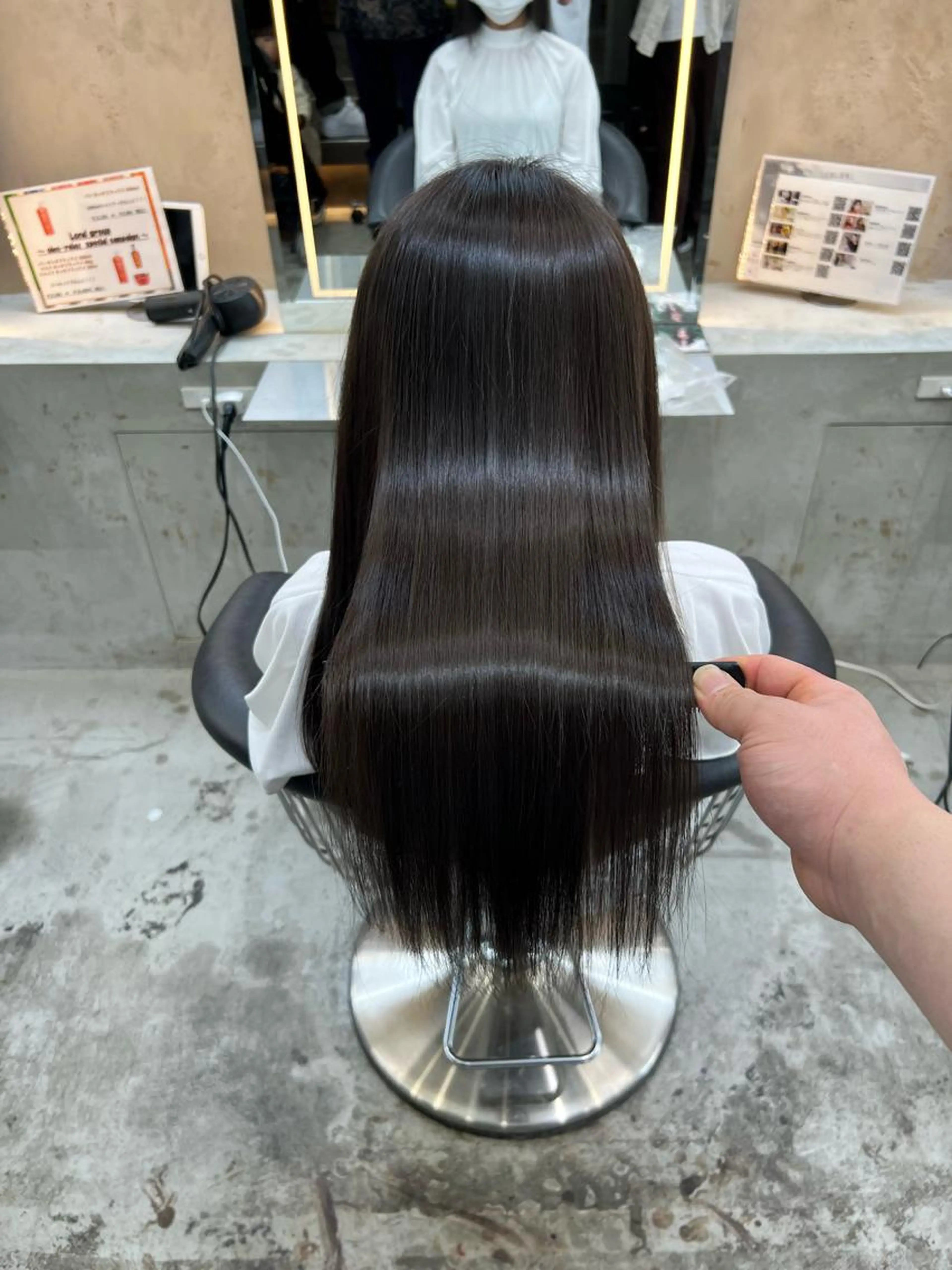 ☆オイルで染める☆イノアカラー×1ステップトリートメントの写真