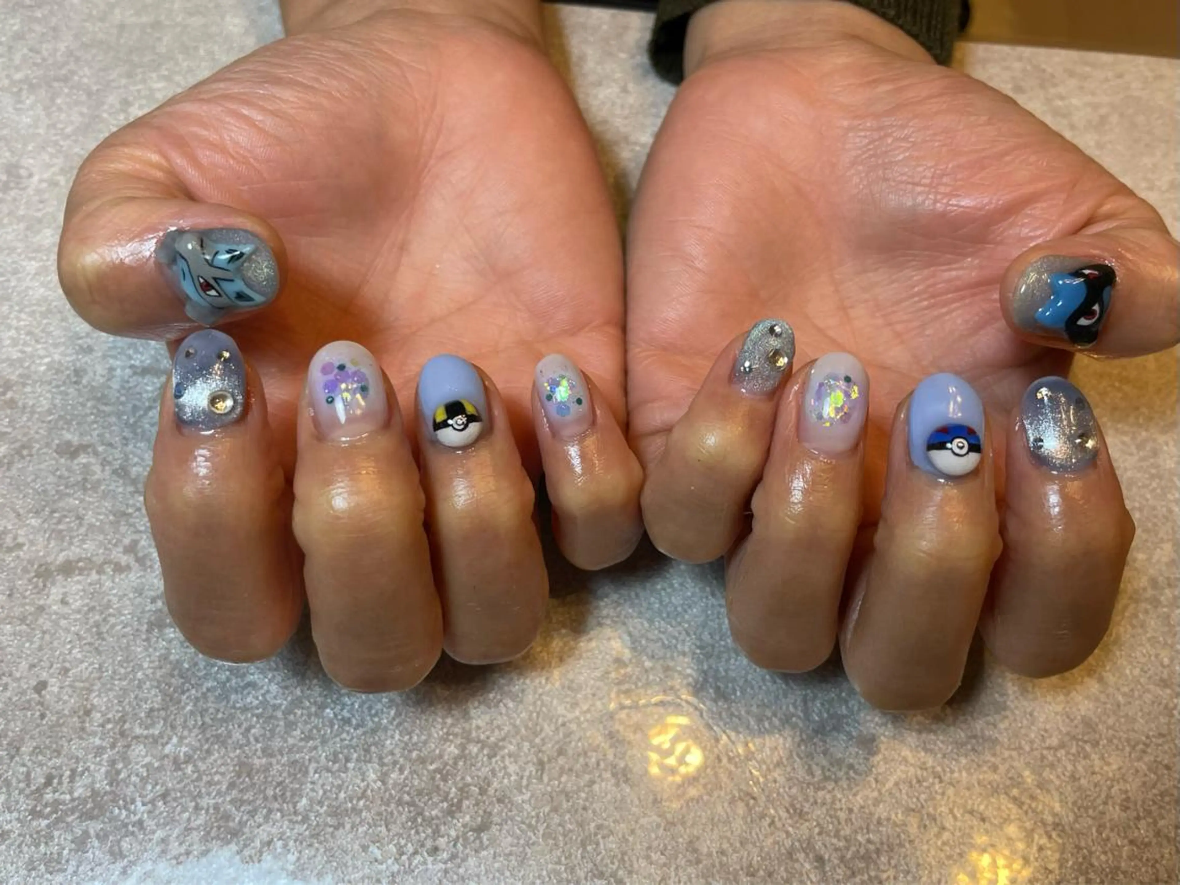 ネイル アートネイル ジェルネイル パラジェル BLANC.nail yuuのネイルデザイン