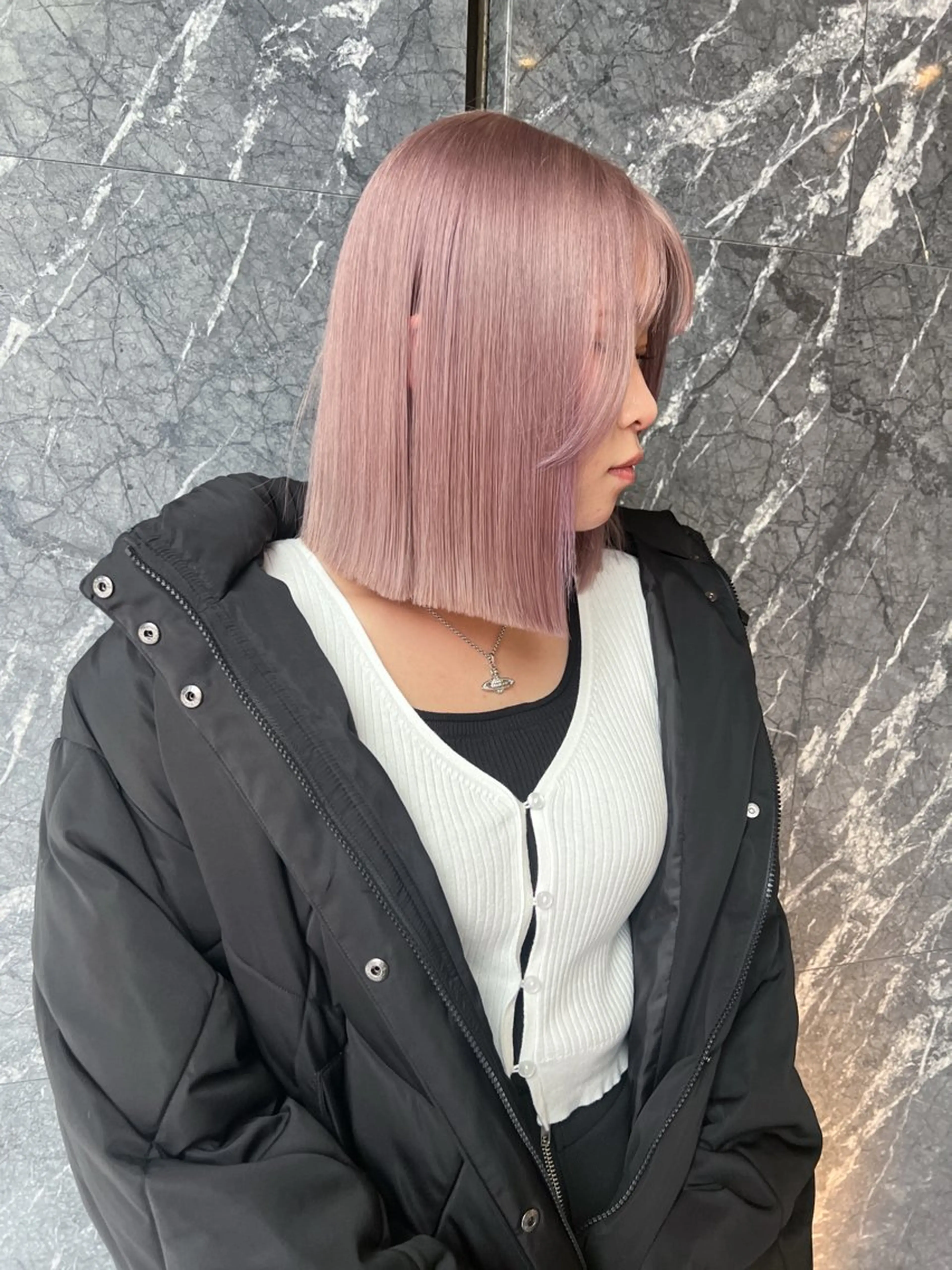 ミディアム ヘアカラー Ryuya RLINOのヘアスタイル