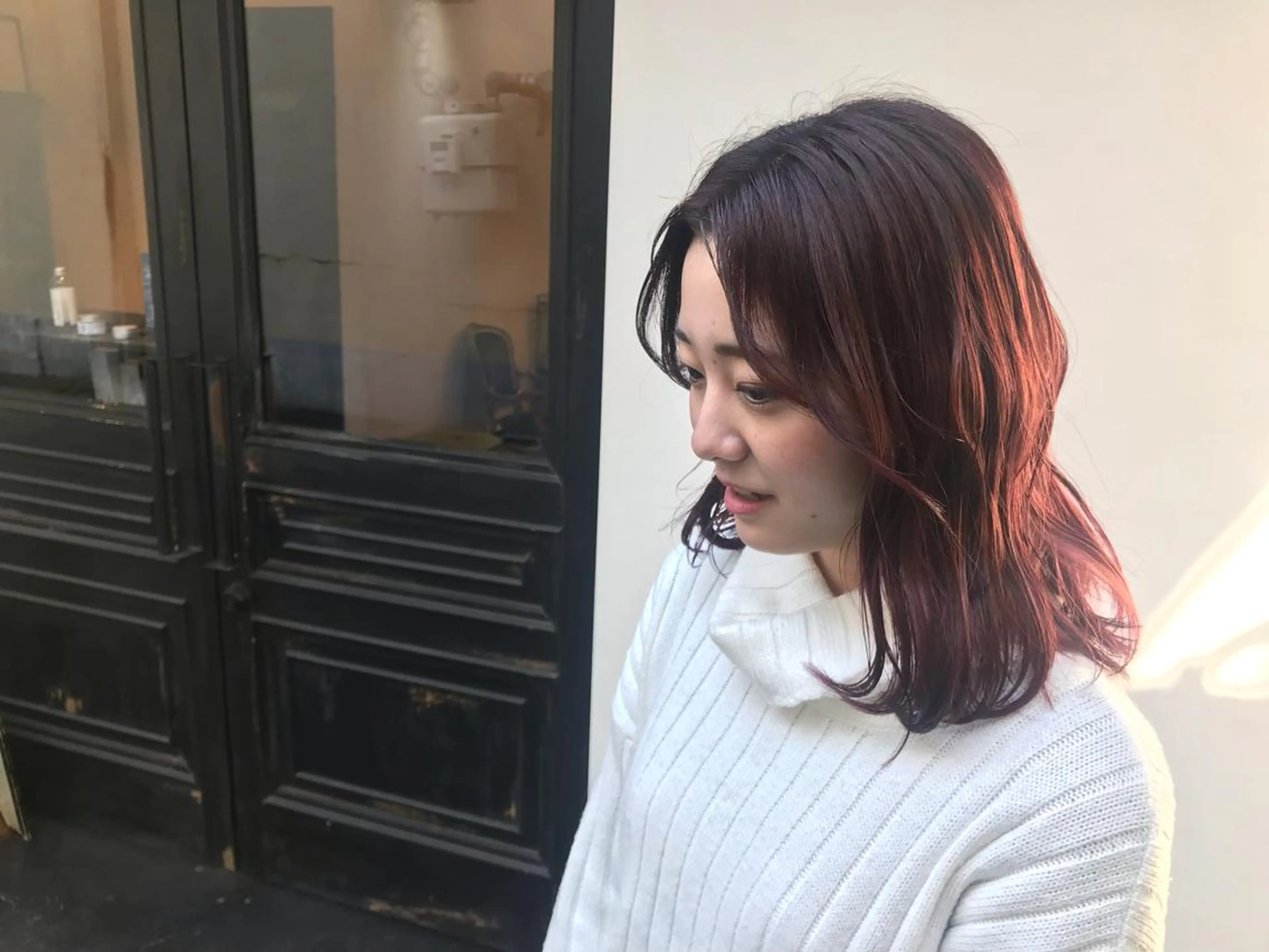 ミディアム カラー tonari 梅田、中崎町のヘアスタイル