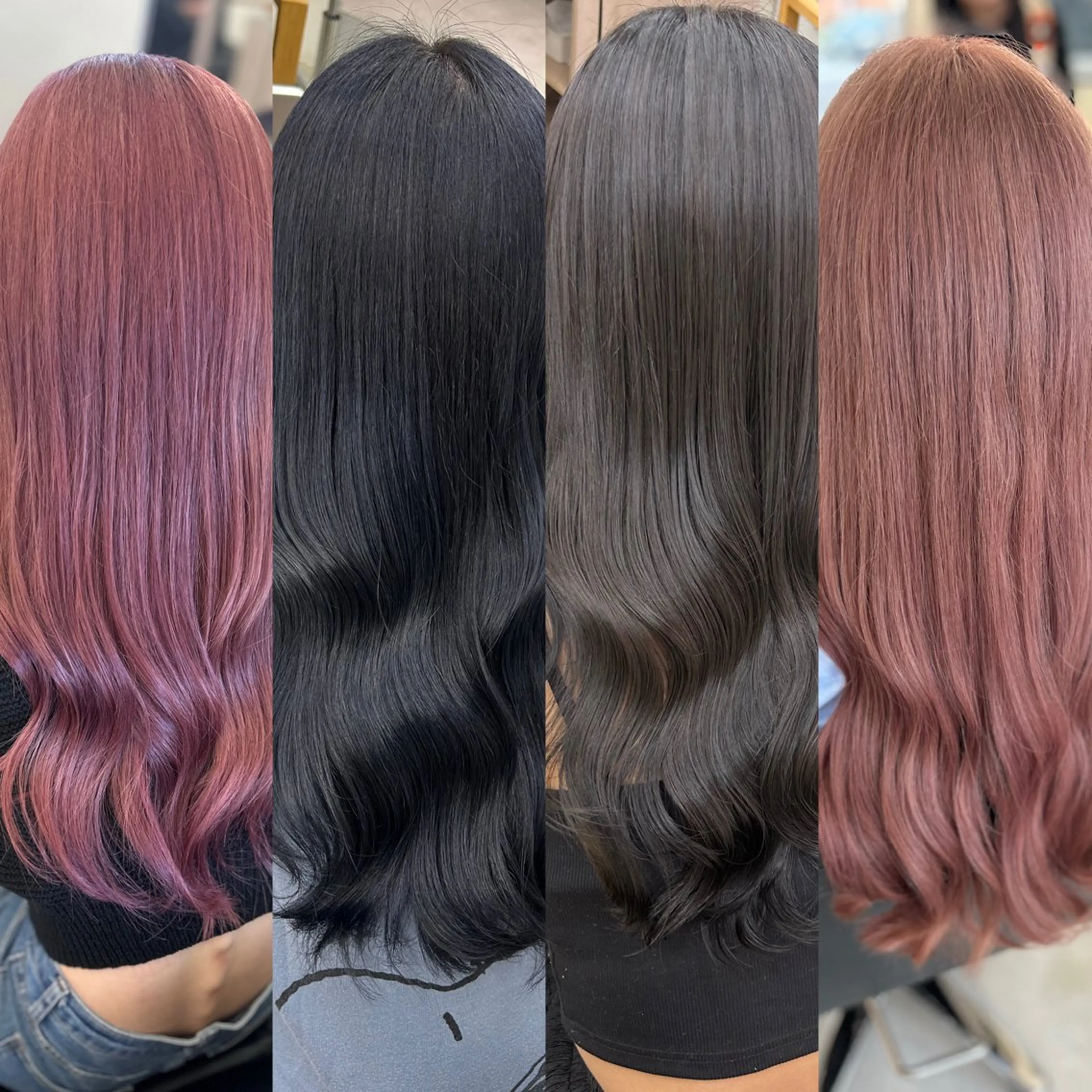 ロング カラー ベージュカラー ピンクカラー ピンクベージュ ヘアカラー トリートメント noa  🦋 ブリーチ/暖色のヘアスタイル