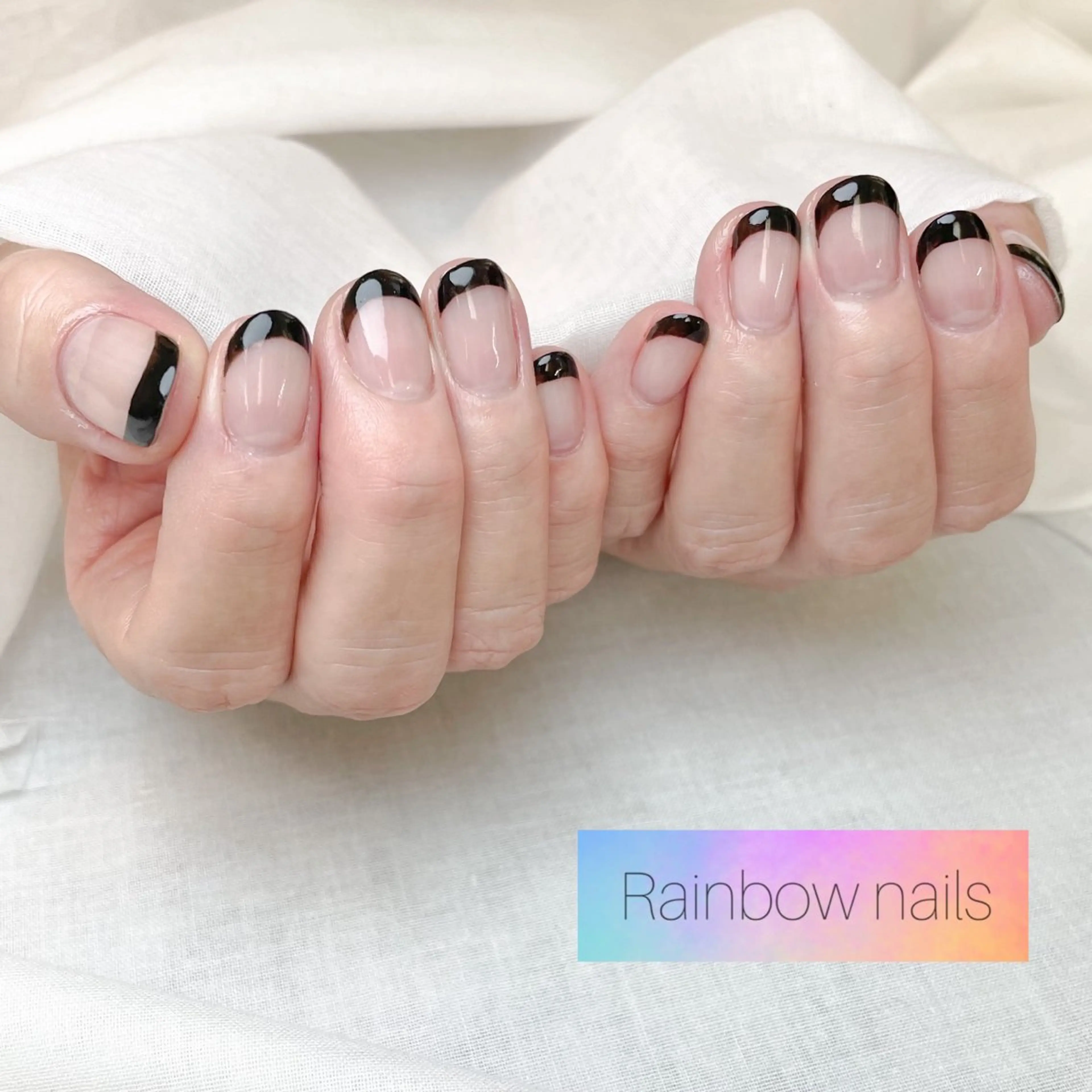 ネイル Rainbow nailsくろちゃんのネイルデザイン