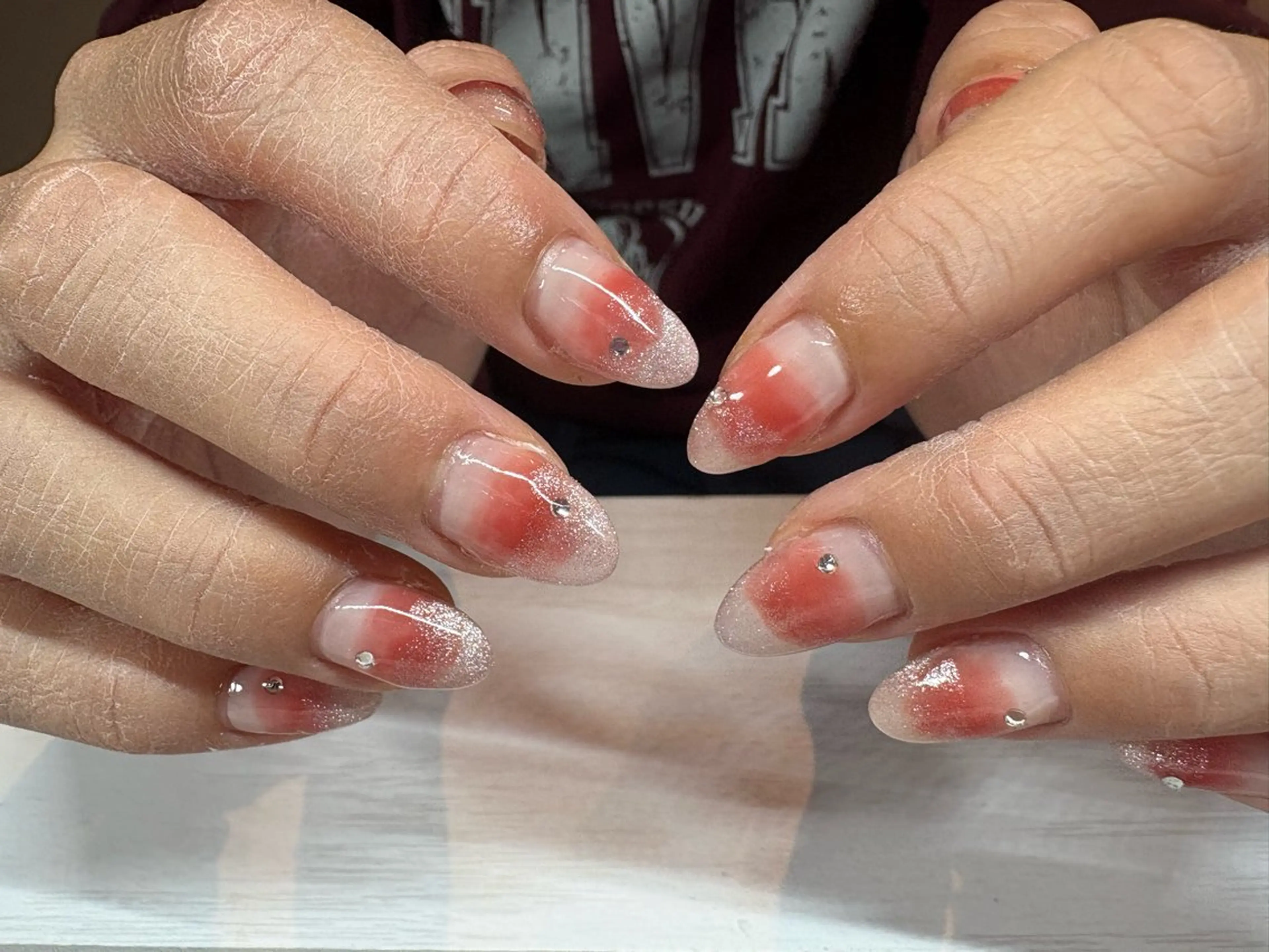 ネイル マグネットネイル オフィスネイル ワンカラーネイル ワンホンネイル ハンドネイル rn__ nailのネイルデザイン