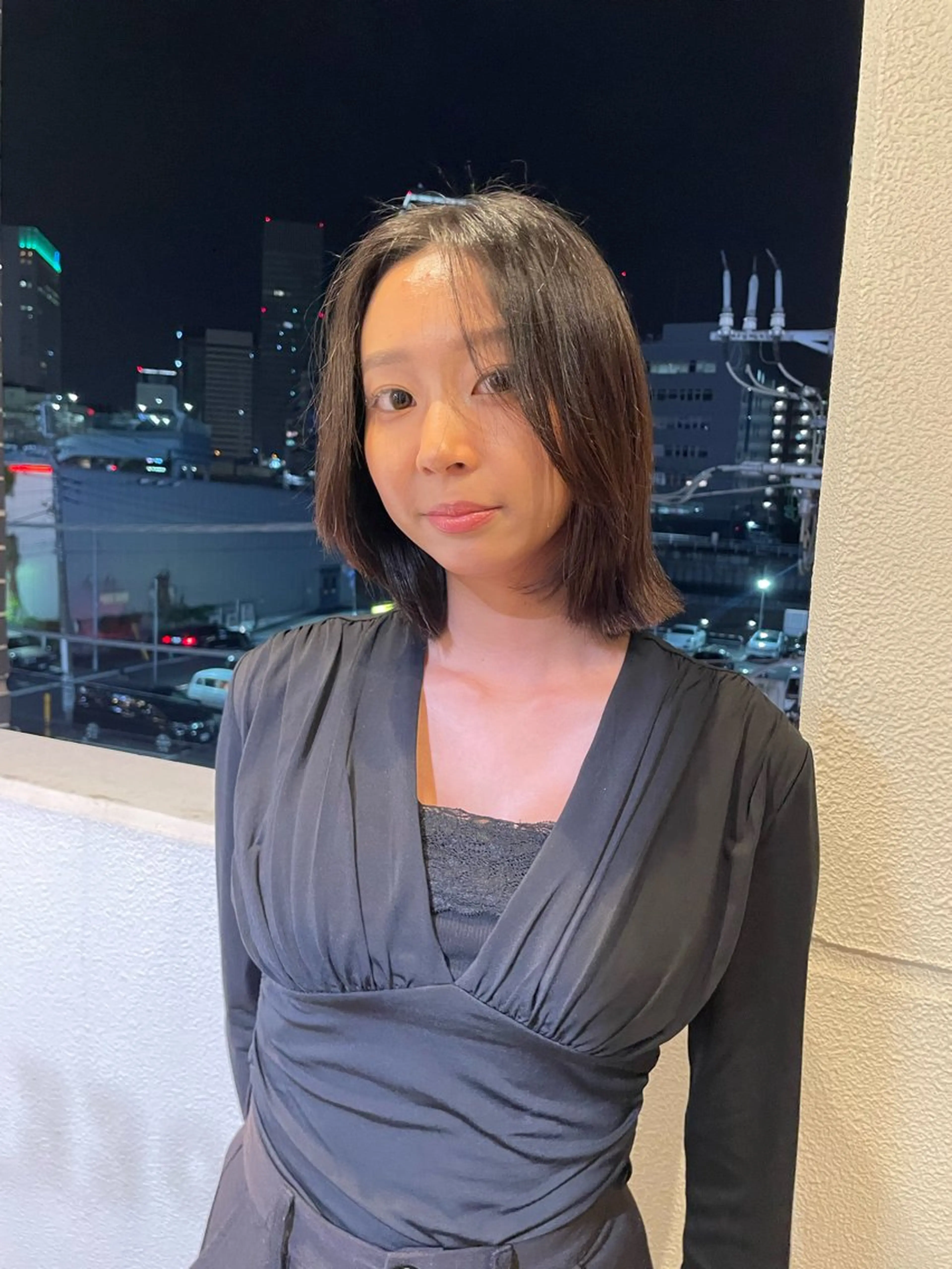 ミディアム パーマ パーマ Toiro 横浜所属・🎀レイヤー/パーマ カラー/ai🎀のヘアスタイル