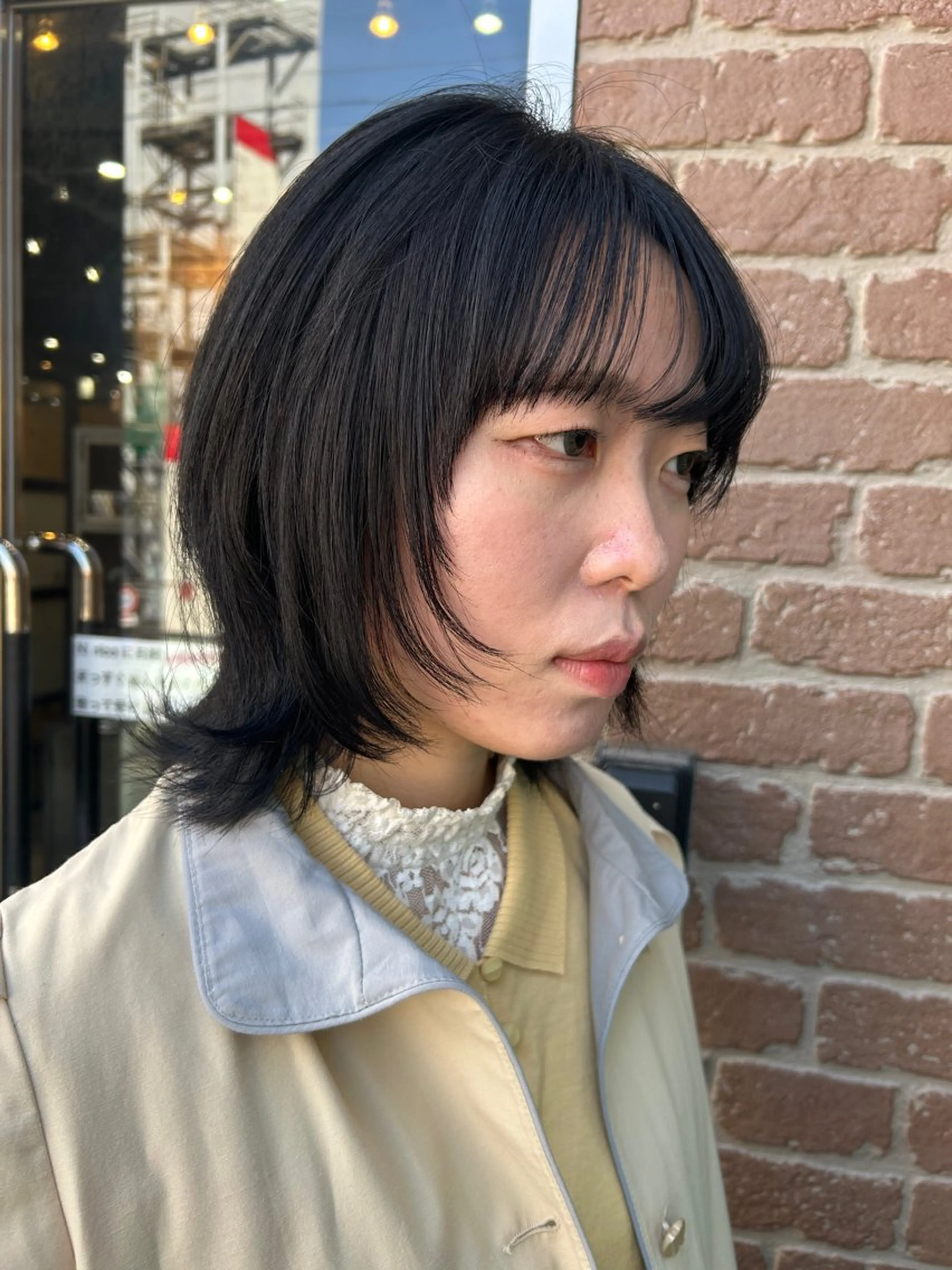 ミディアム カラー 久木原 ゆりのヘアスタイル