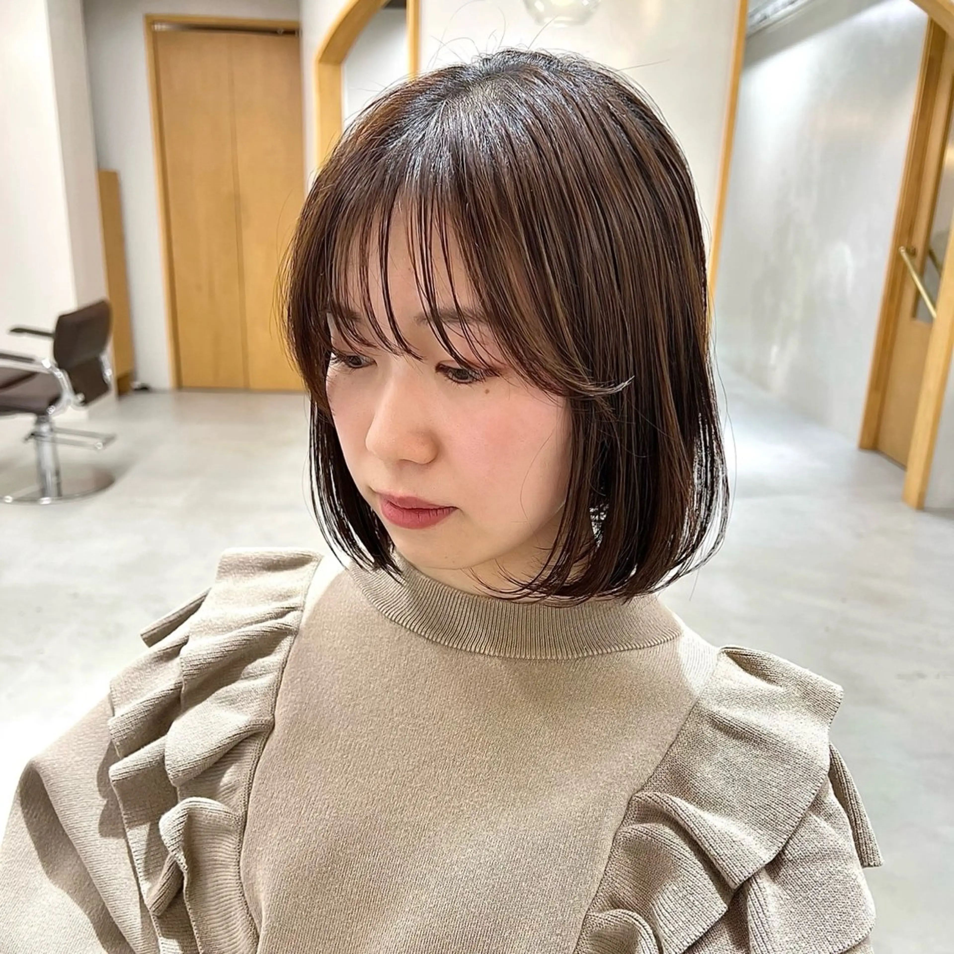 カラー ヘアカラー 三好 万葉のヘアスタイル
