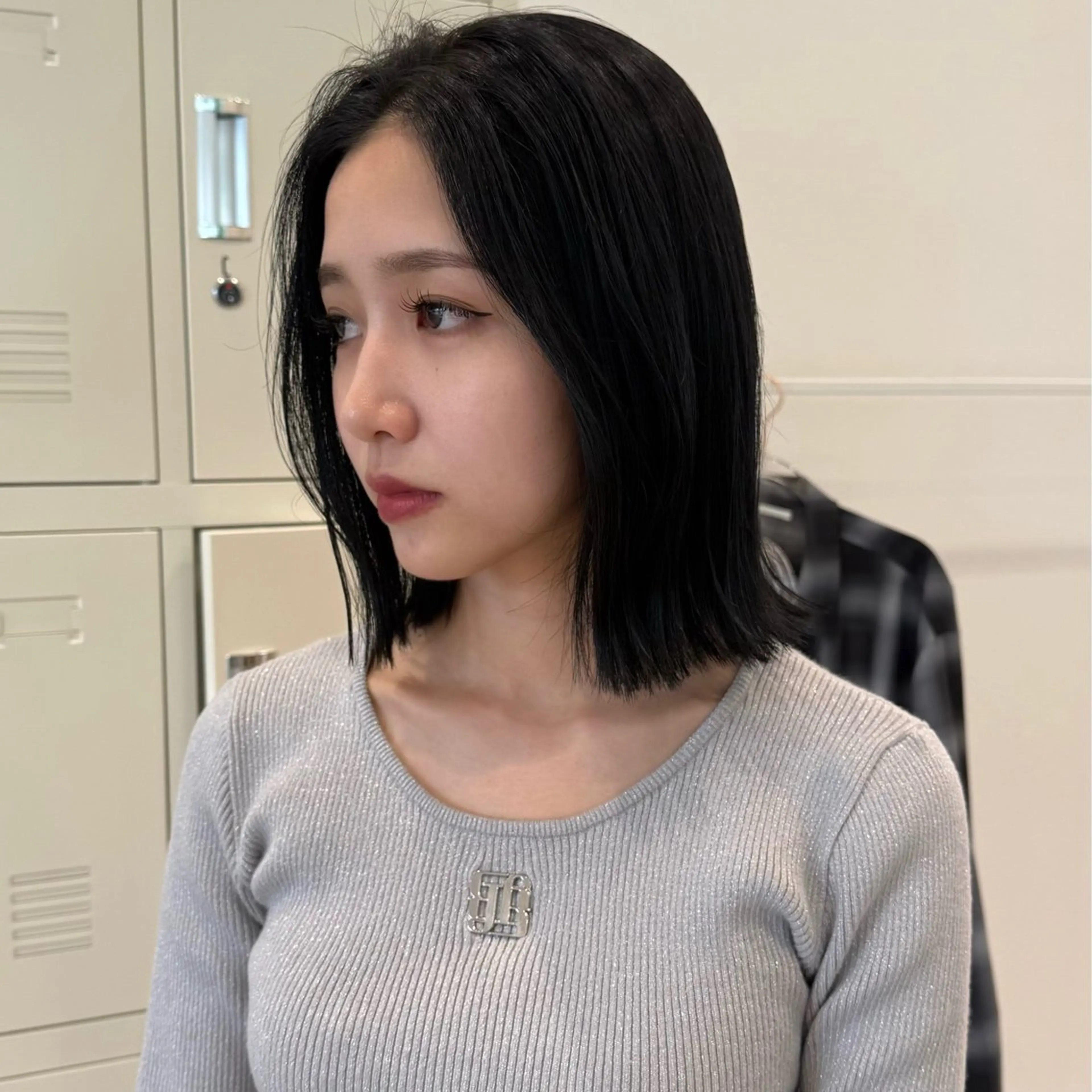 ミディアム カラー カット ヘアカラー トリートメント 柔らかいcolor ￤韓国￤🩰マユ🩰のヘアスタイル