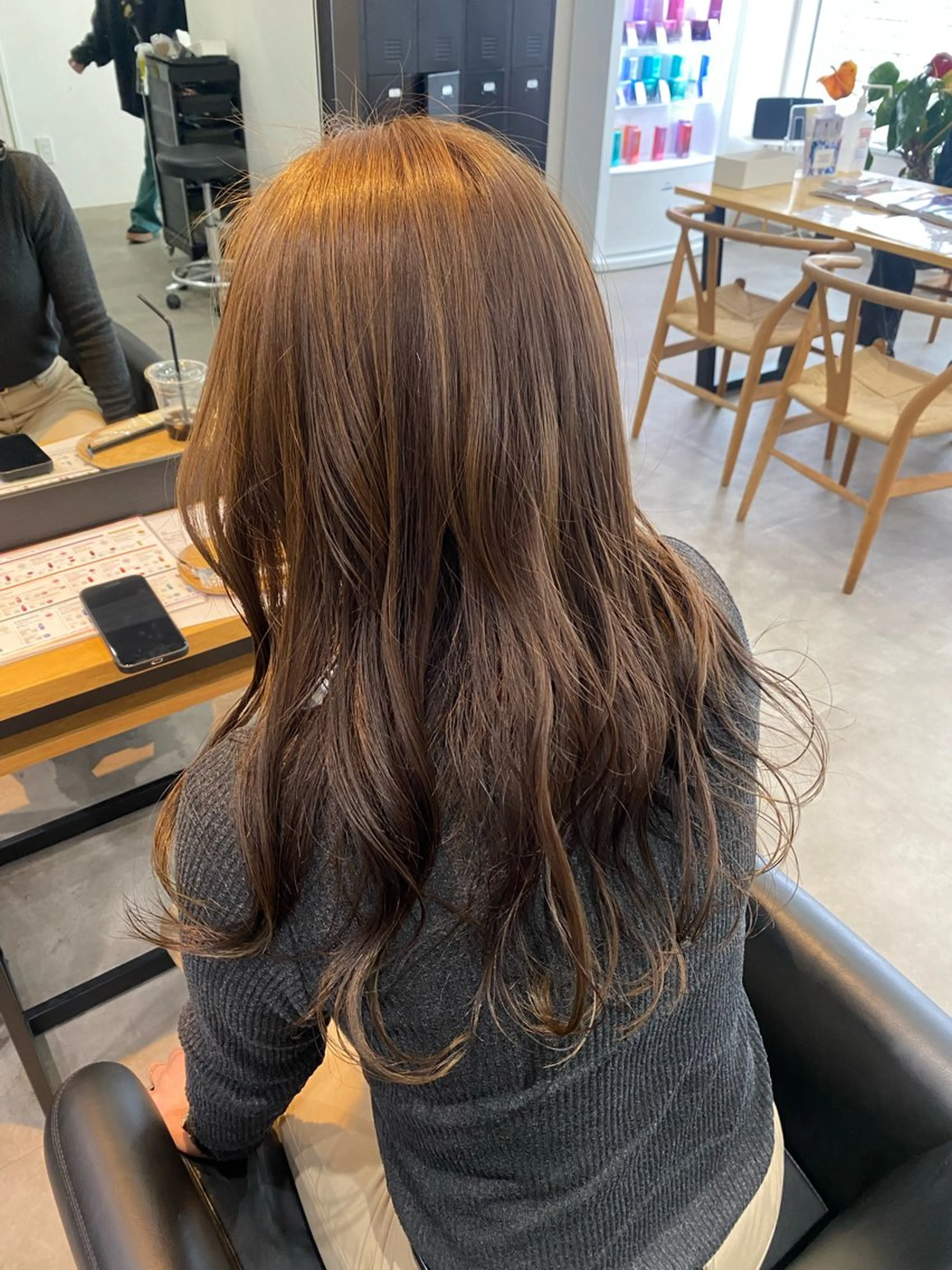 ロング アッシュ 韓国風hair💕 Kanonのヘアスタイル