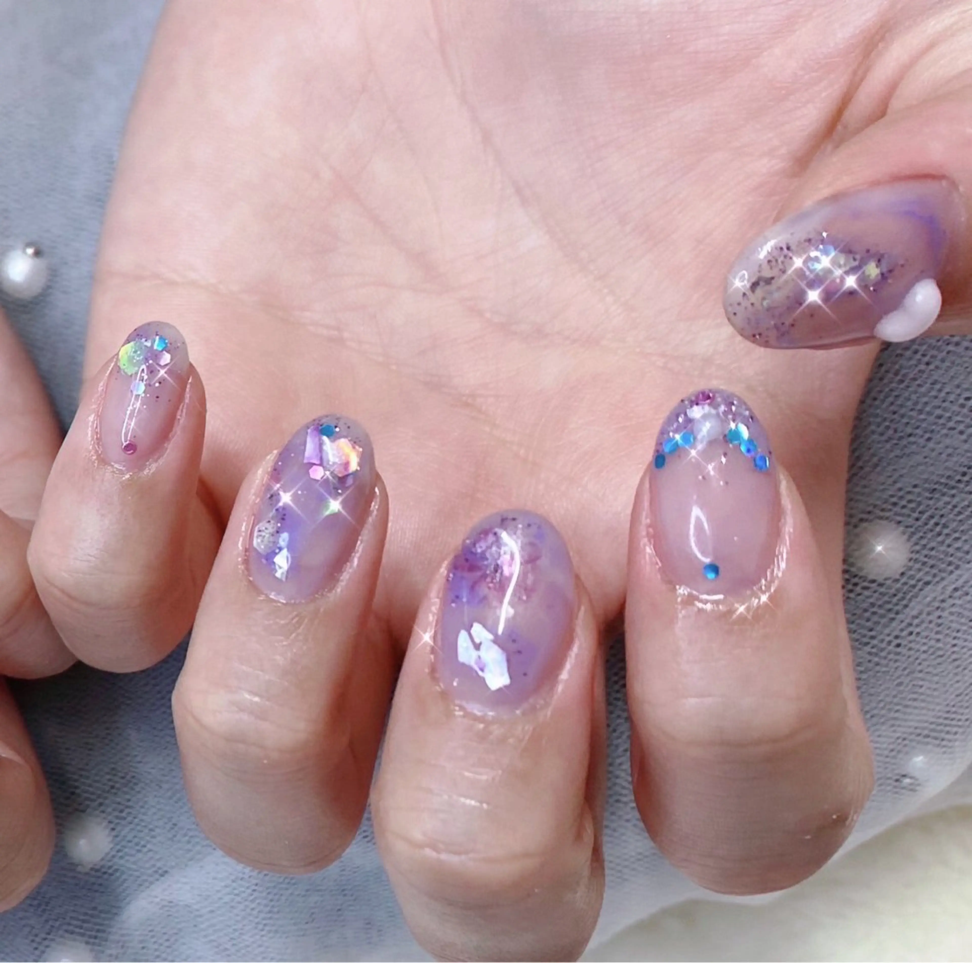 ネイル フットネイル ジェルネイル 氷ネイル・うるうるネイル 韓国ネイル オフィスネイル 大門浜松町 ネイルのネイルデザイン
