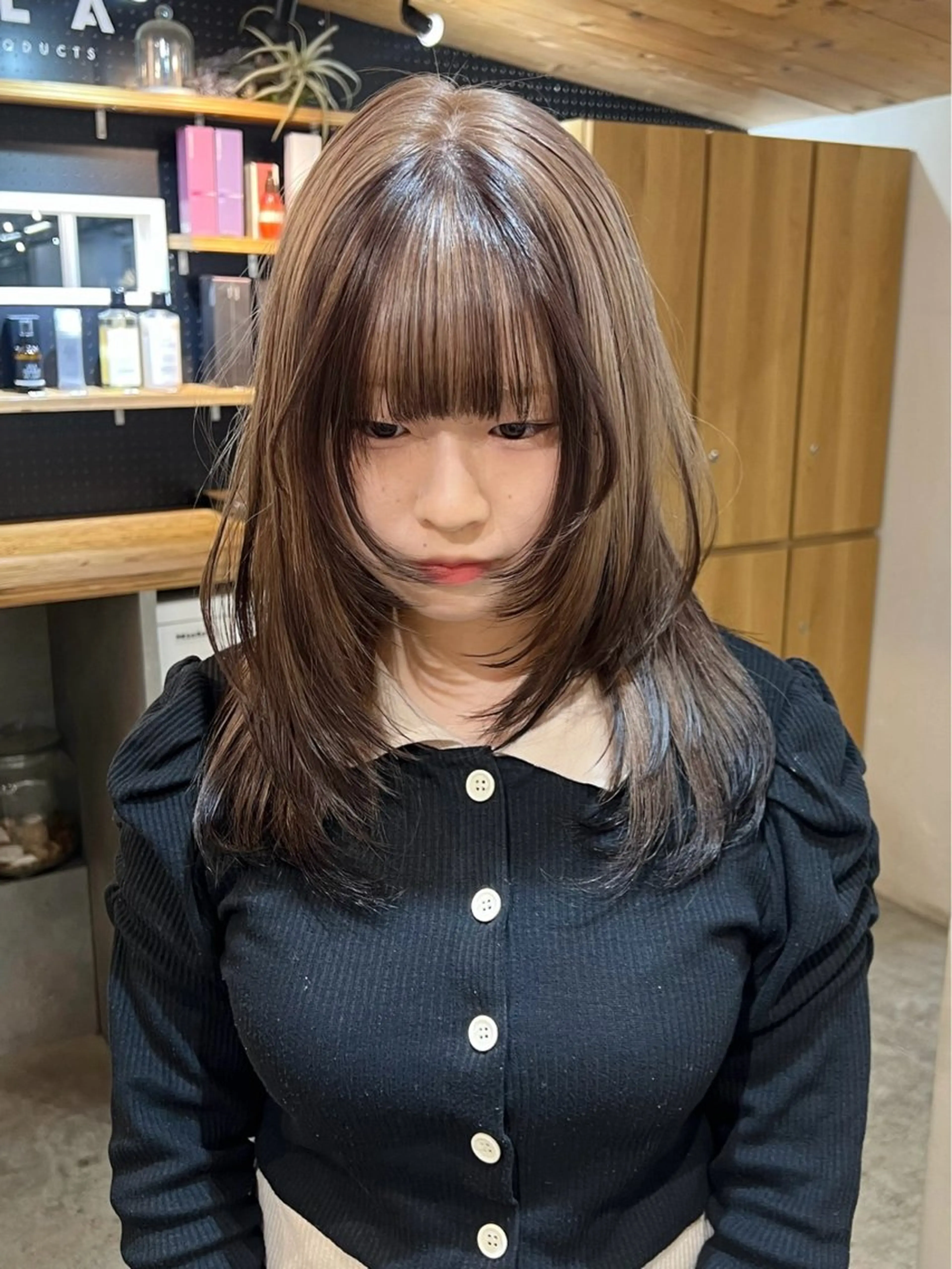 ロング ヘアカラー 暖色カラー/レイヤー カット☁️MEI☁️のヘアスタイル