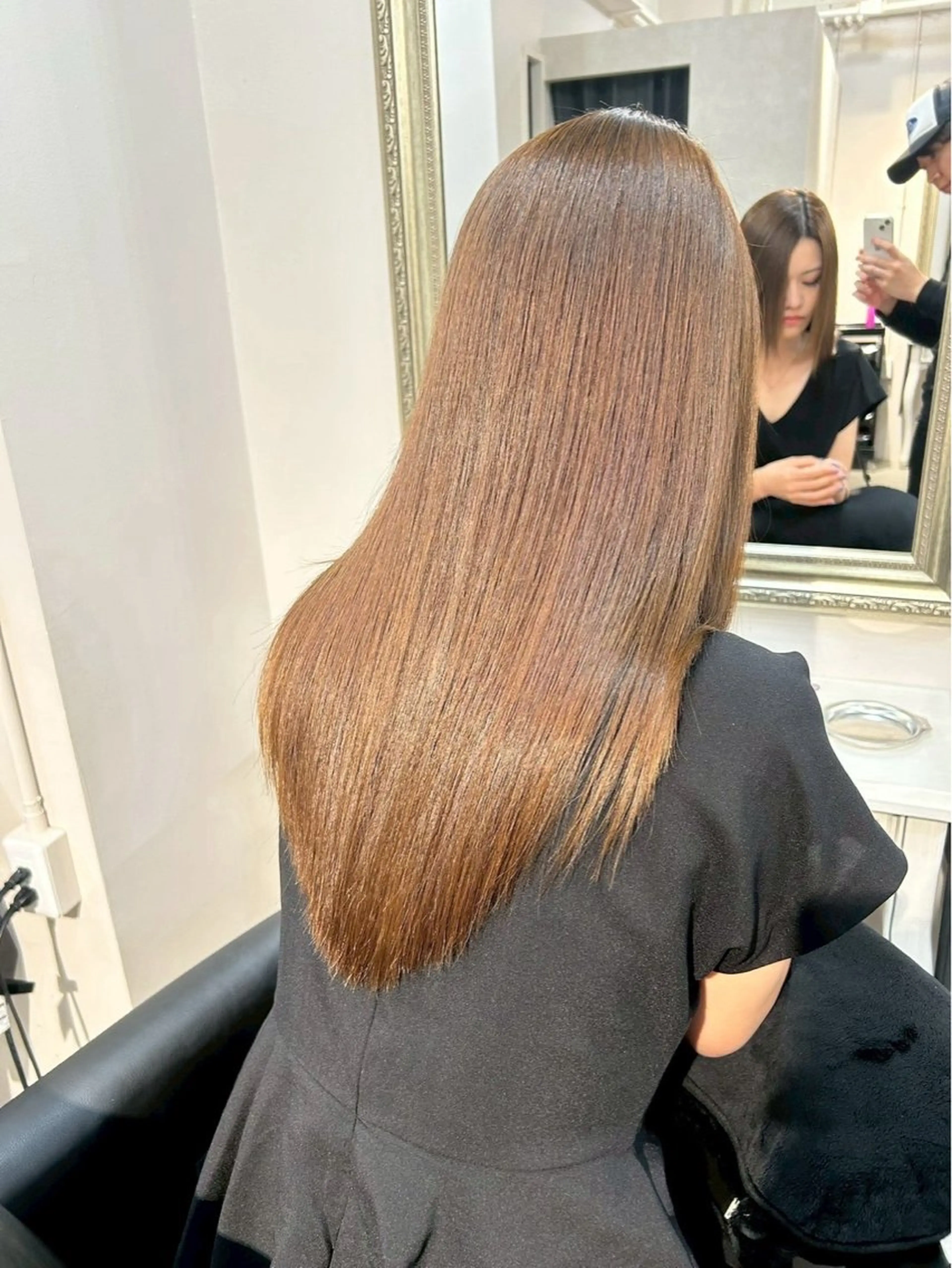 ロング ヘアカラー トリートメント brace 小笹花純のヘアスタイル