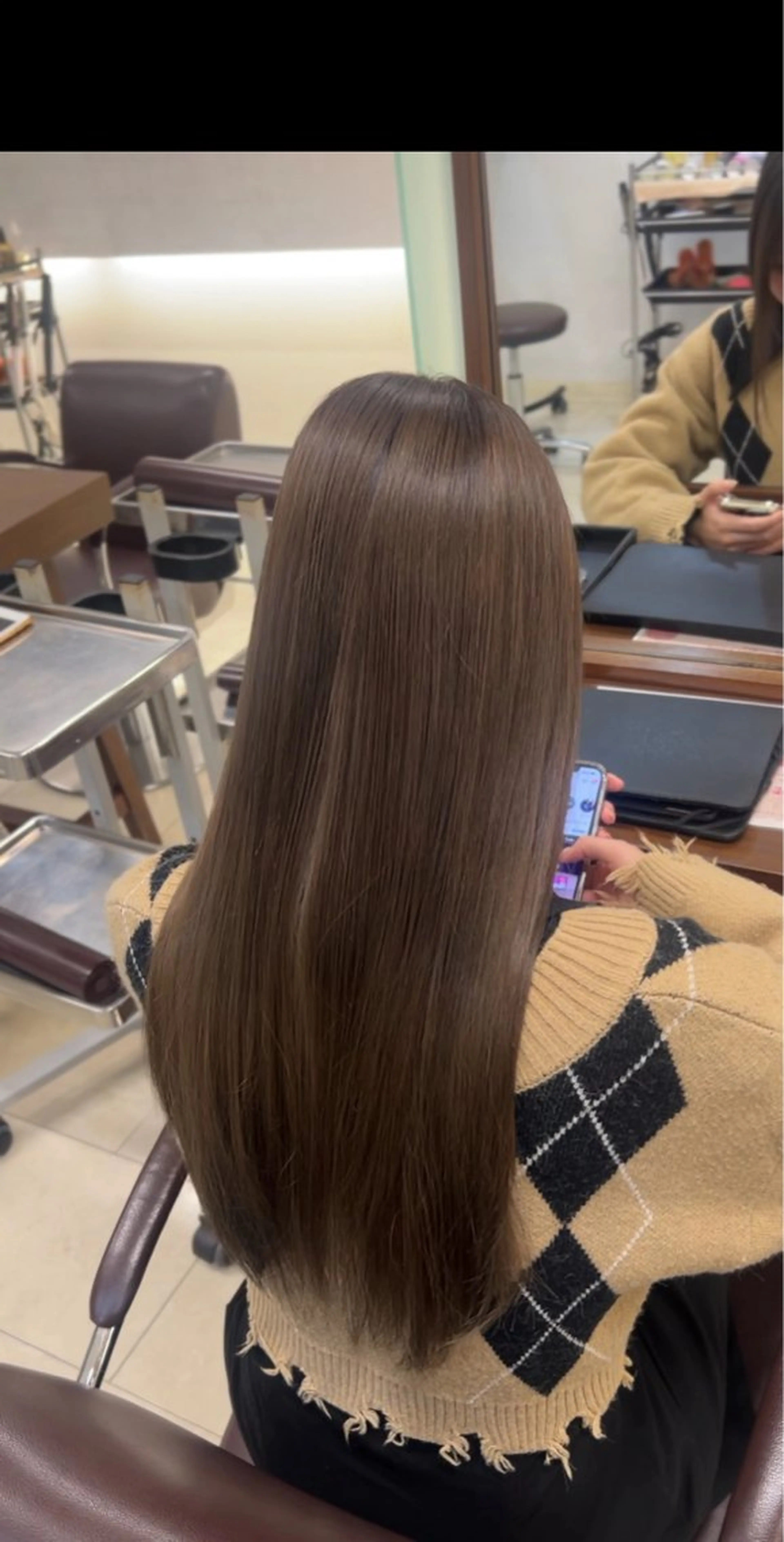 カラー 縮毛矯正 ヘアカラー トリートメント 越納 陸のヘアスタイル