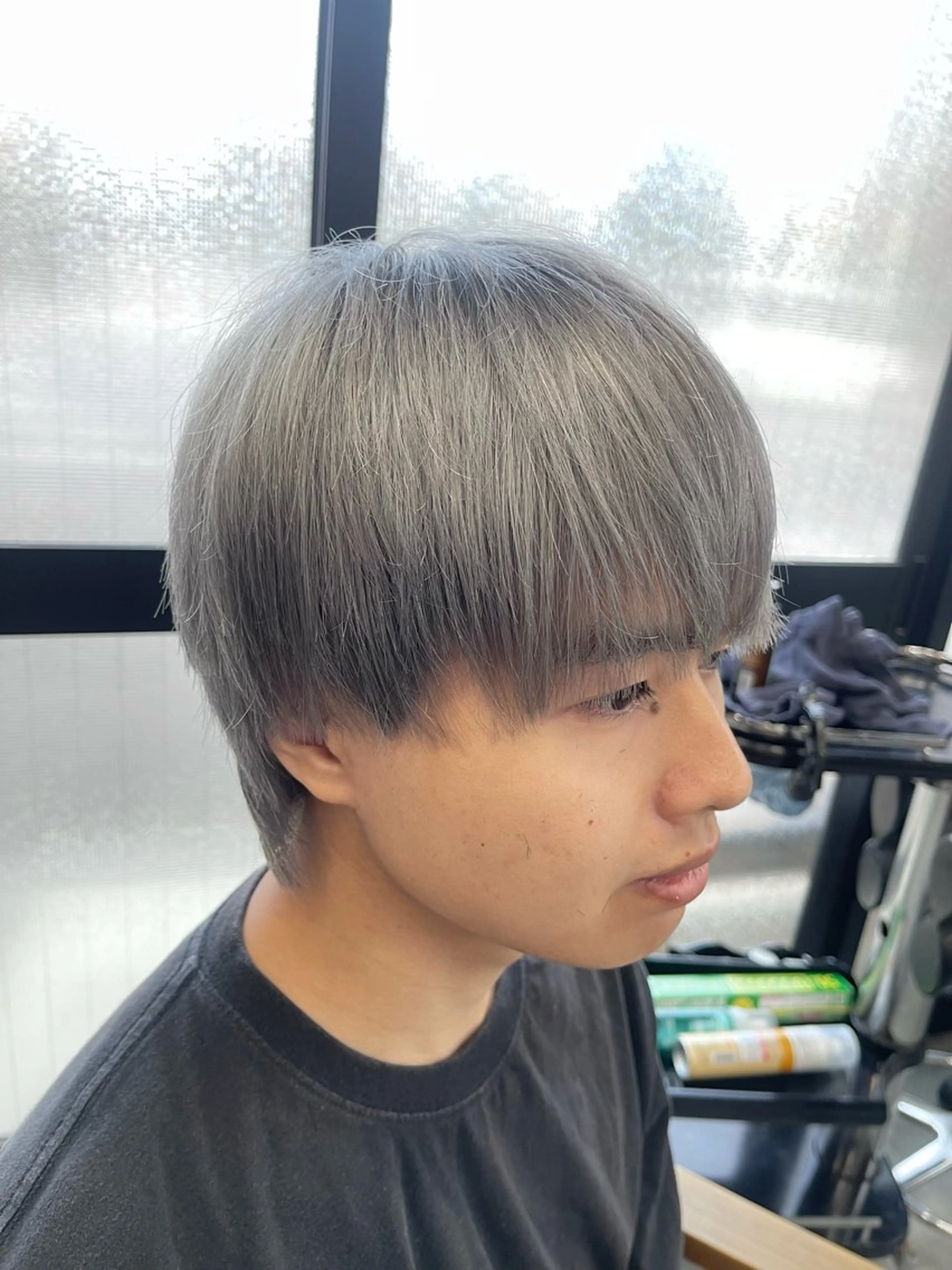 カラー メンズ カット ヘアカラー トリートメント ｼﾉｻﾞｷ ｷﾅのヘアスタイル