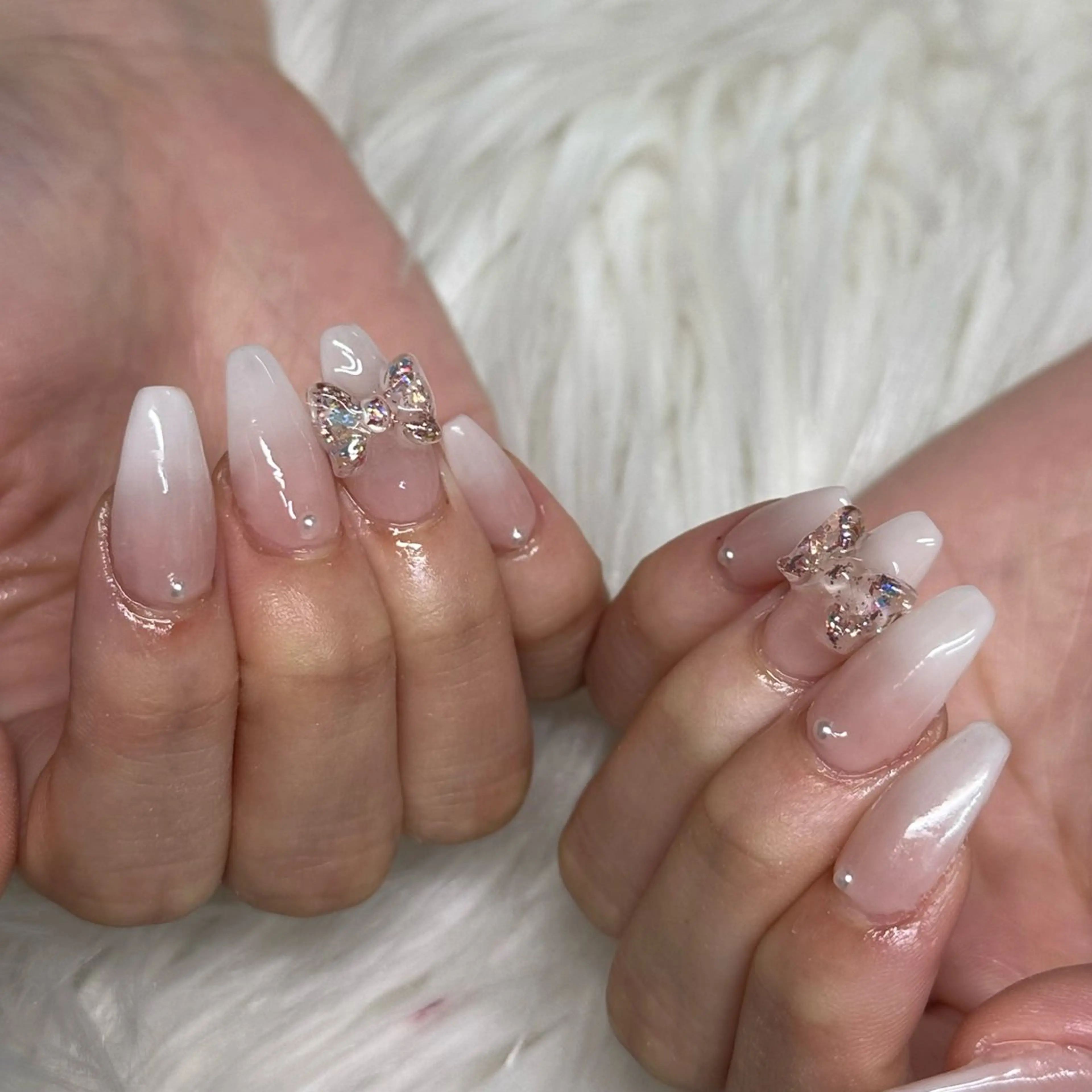 ネイル リボン ハンドネイル mis uzuのネイルデザイン