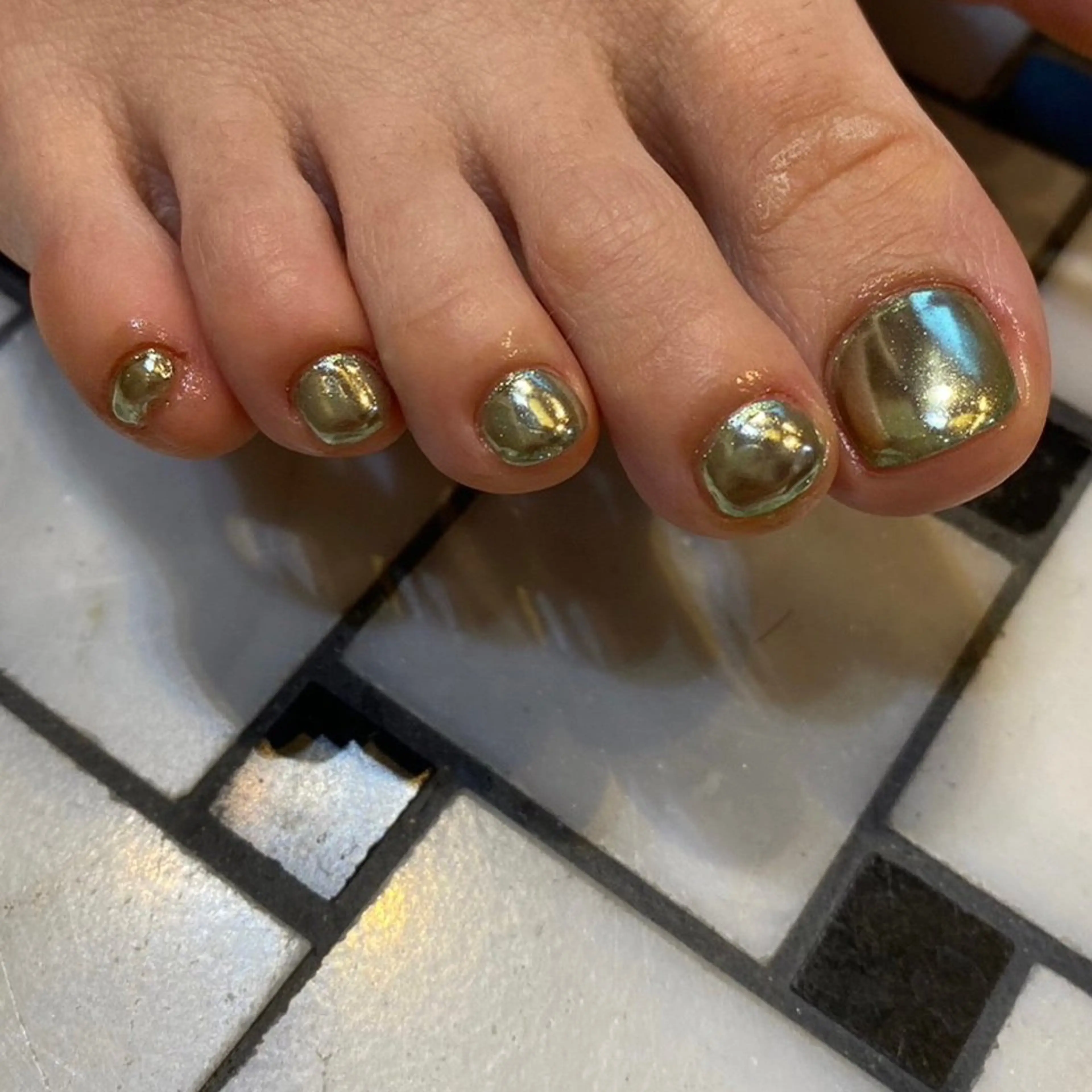 ネイル ミラーネイル Yumi 広尾→銀座のネイルデザイン