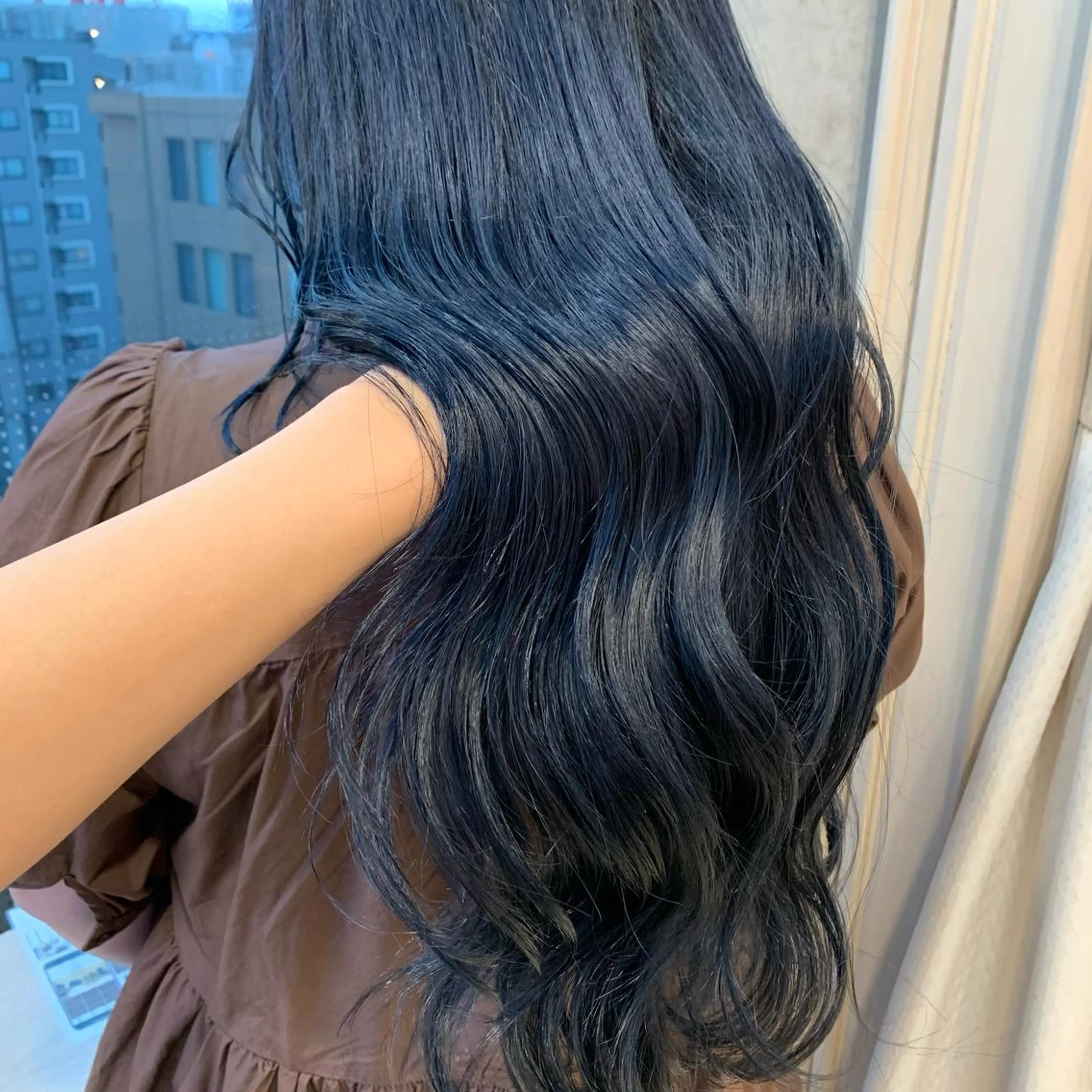 ロング ヘアカラー トリートメント サソウ ユリエ🥥のヘアスタイル