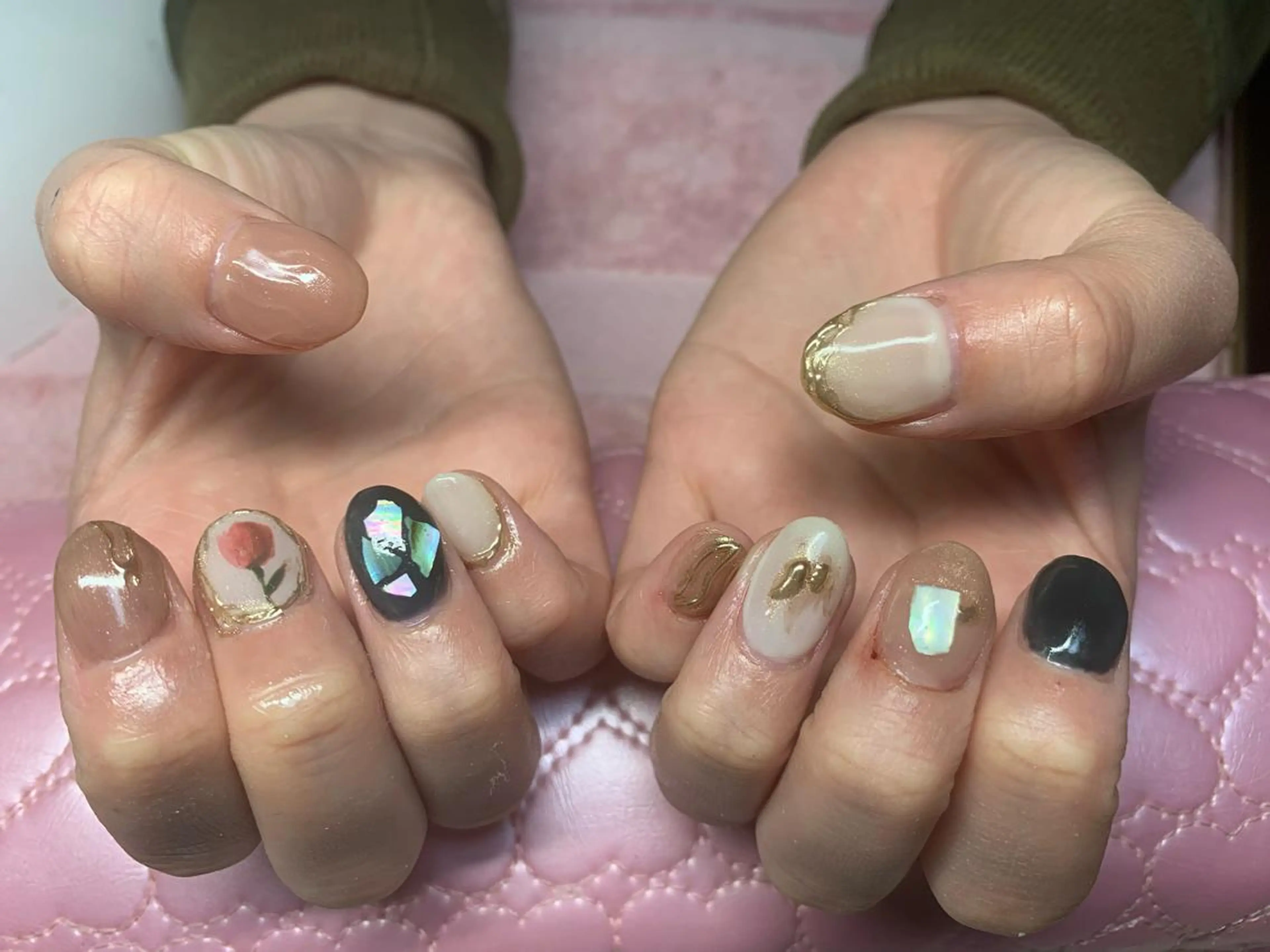 ネイル ニュアンスネイル 池崎 美穂のネイルデザイン