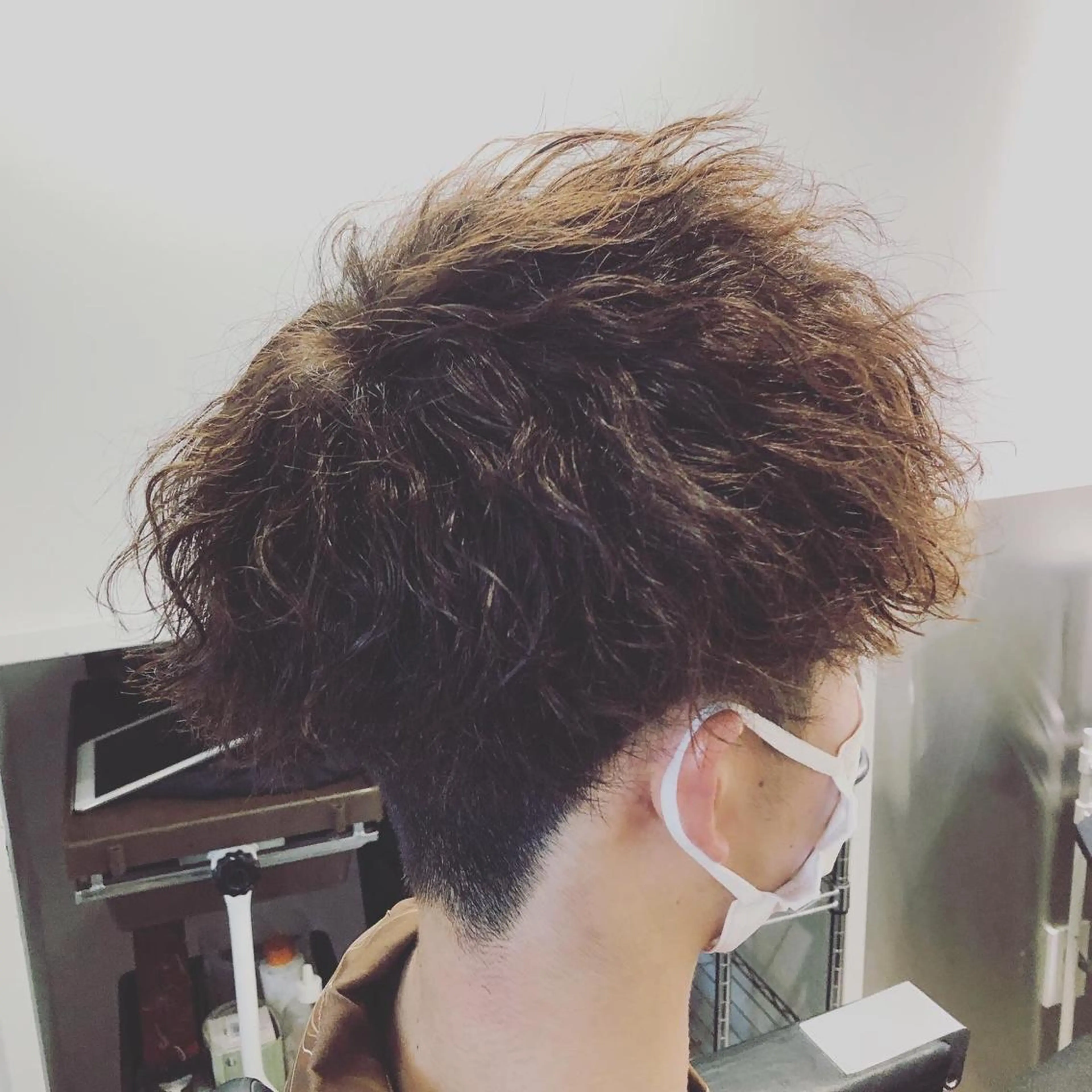 ミディアム パーマ メンズ カット パーマ bifino.rilune for men所属・rilune matsuoのヘアスタイル