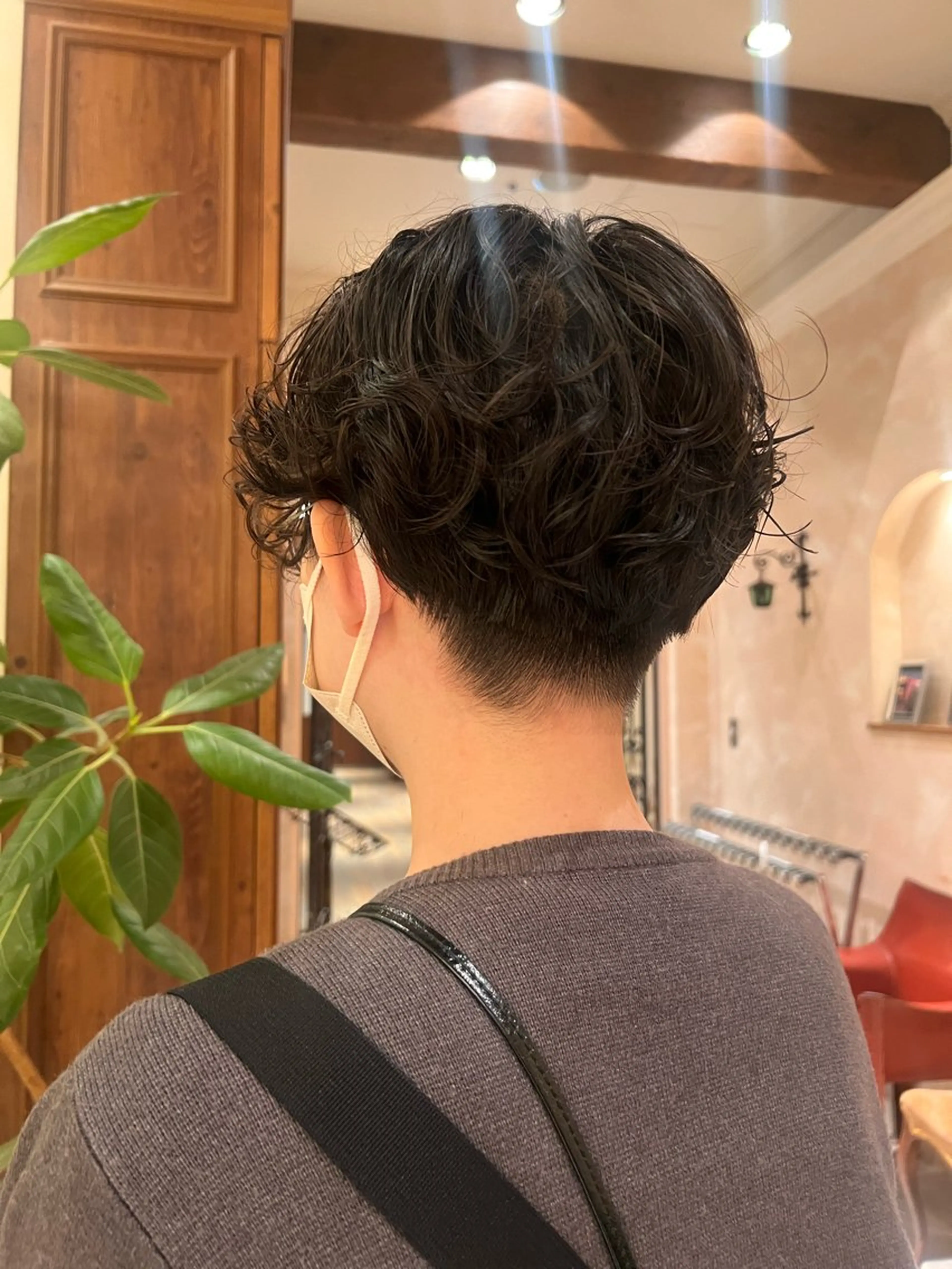 ショート パーマ パーマ 有賀 颯天のヘアスタイル