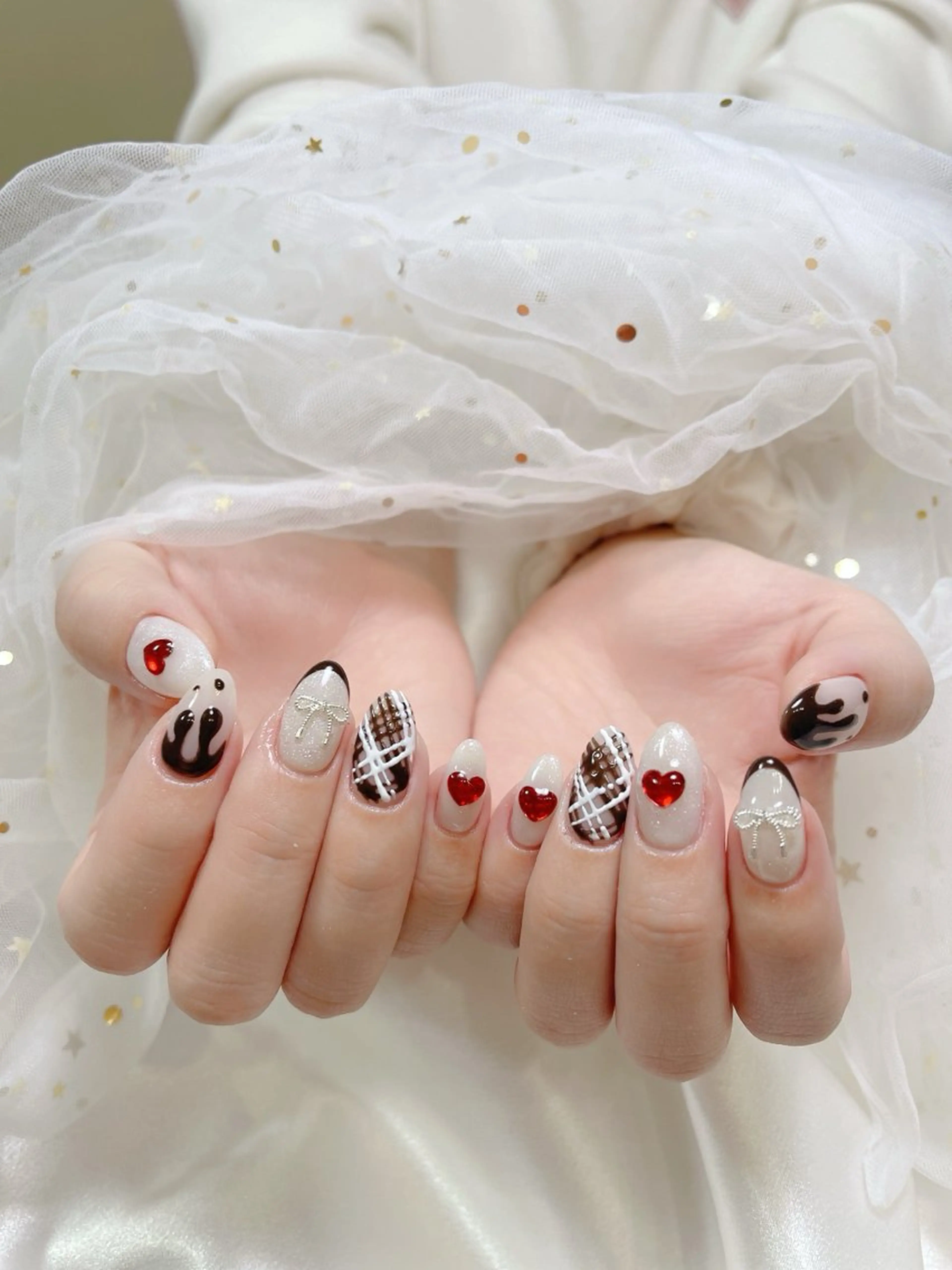 ネイル バレンタイン ジョリ kasumi🌹💅のネイルデザイン