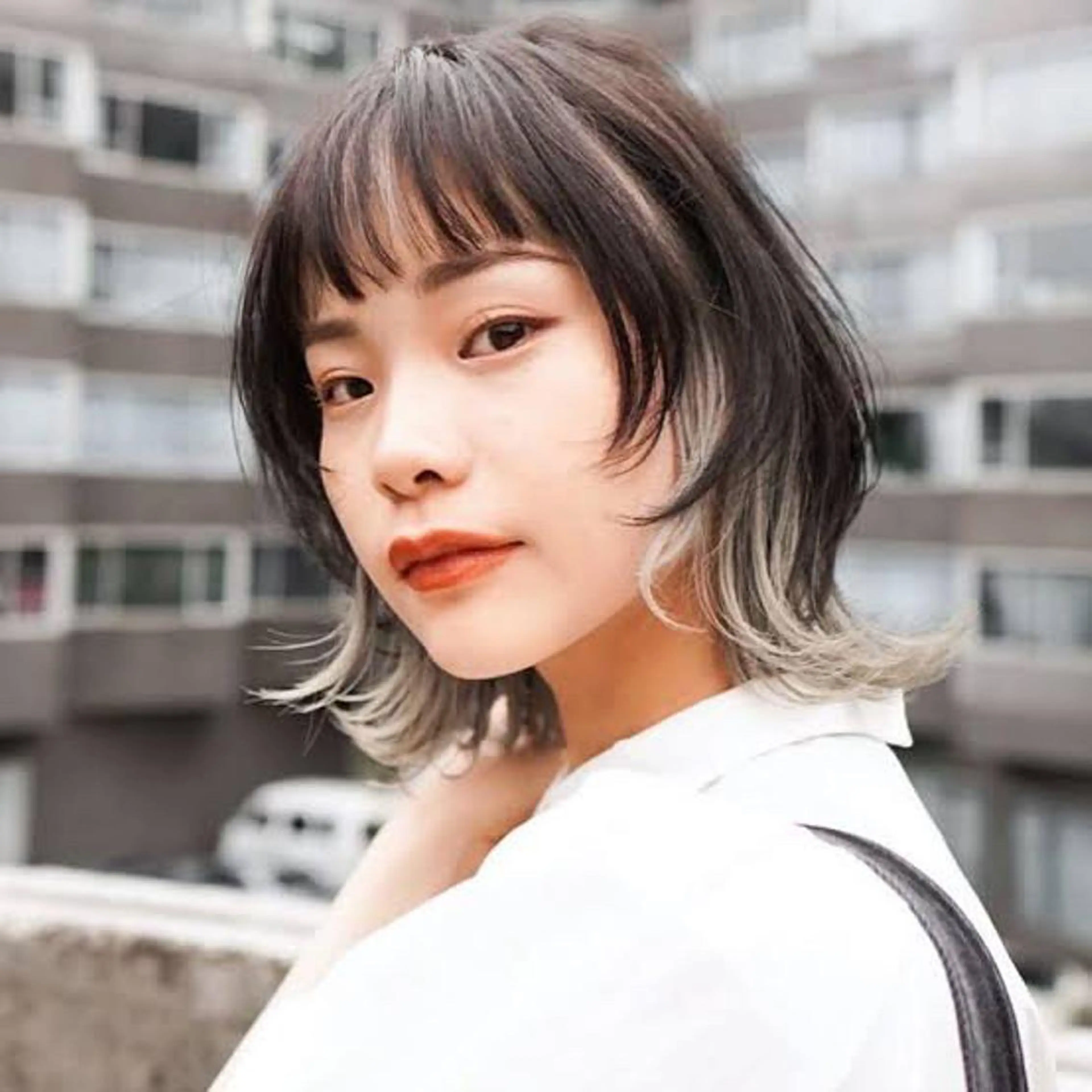 カラー レイヤー 艶々カラーのヘアスタイル