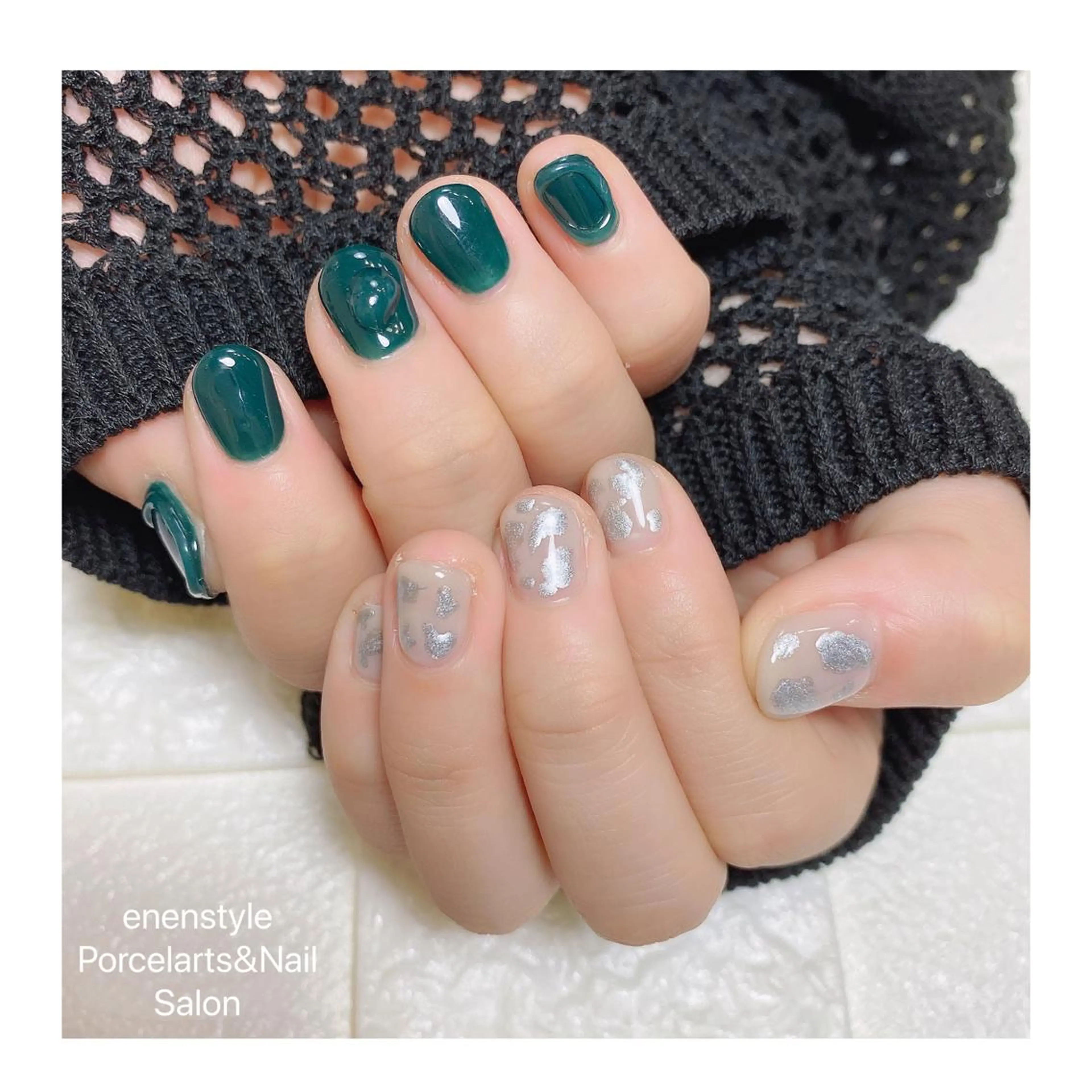 ショート ネイル ハンドネイル 👑enen style👑のネイルデザイン