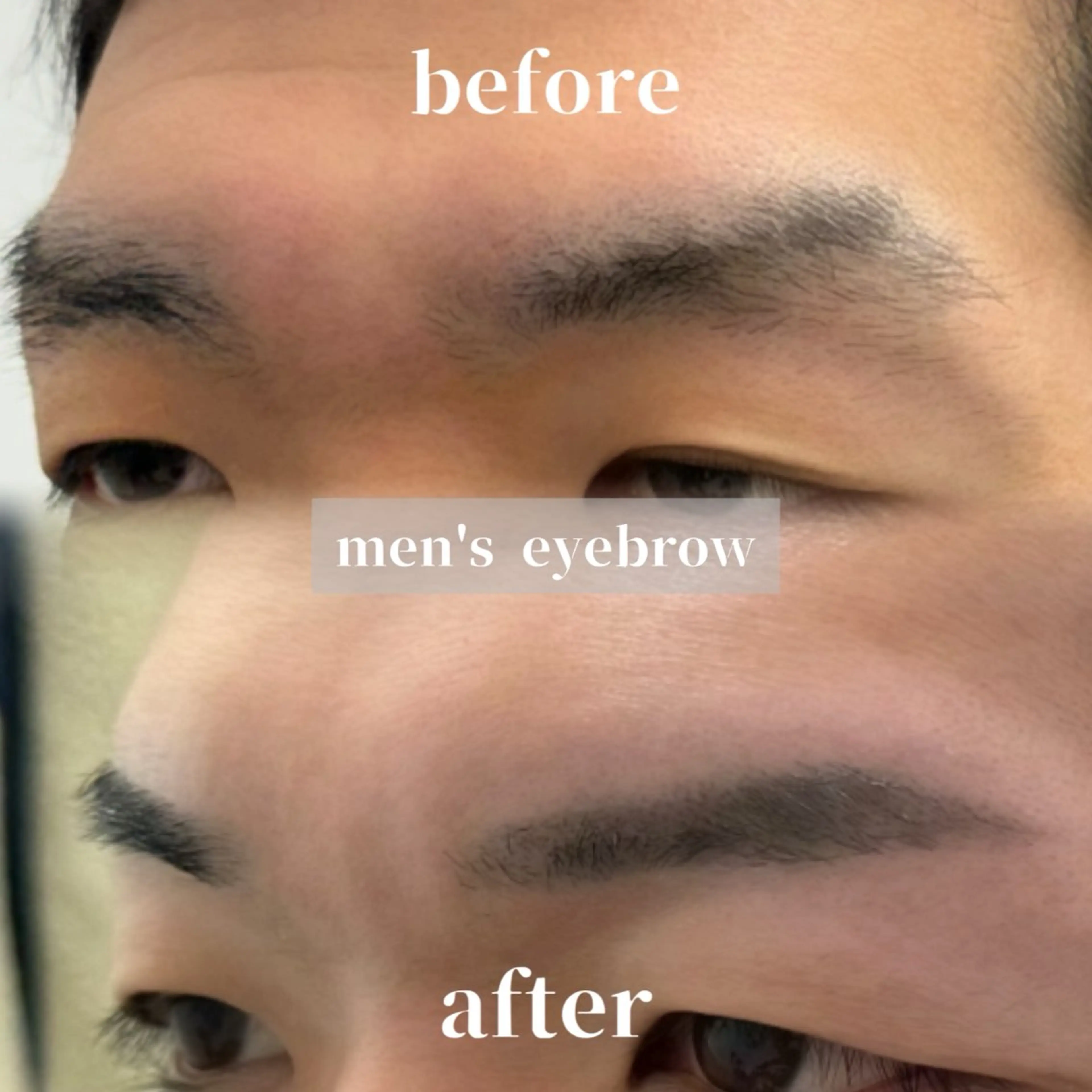 メンズ アイブロウ ワックス脱毛 眉カット hayama|仙台| メンズ眉 × 清潔感の眉毛・アイブロウイメージ