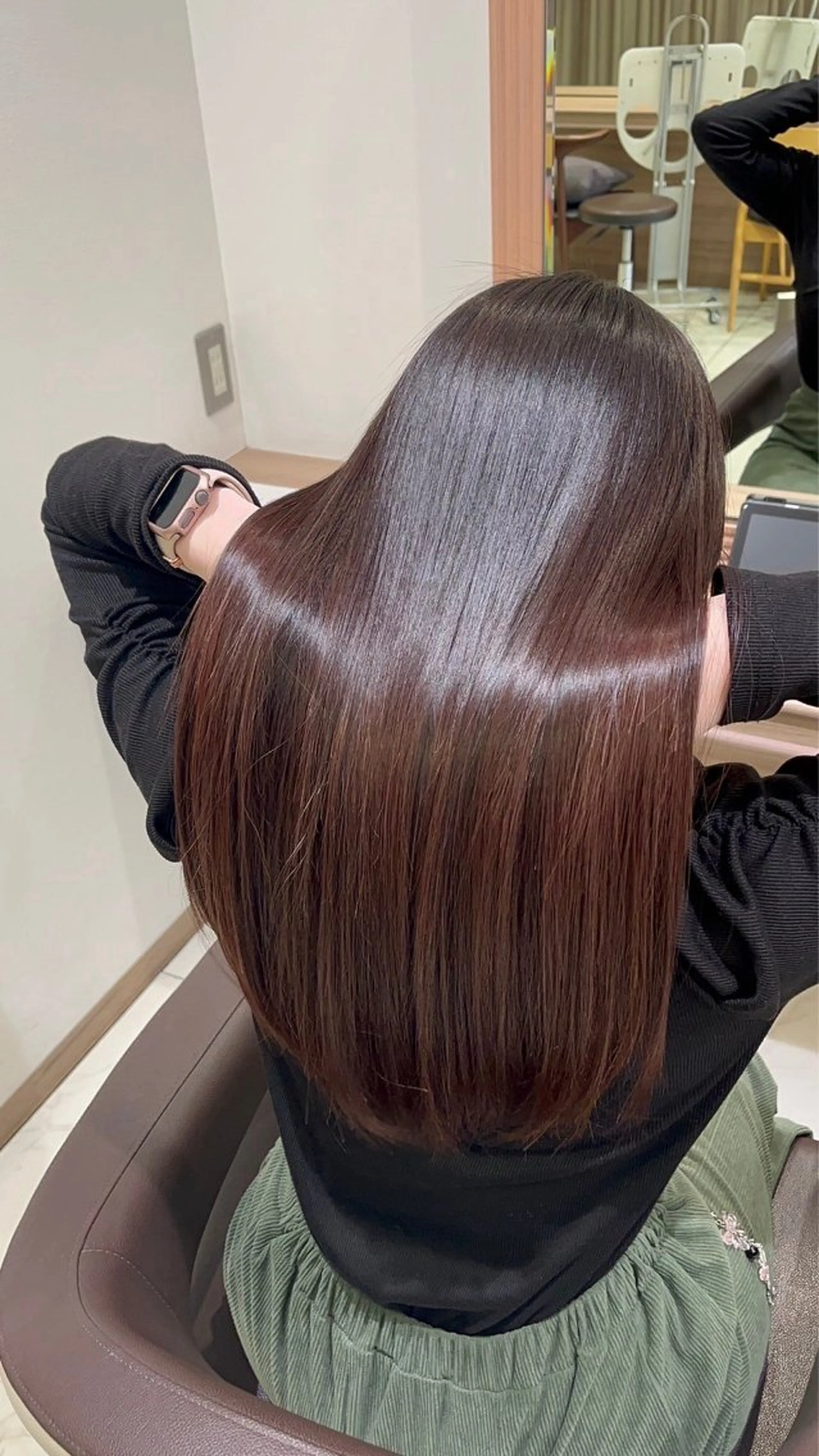 ロング カット 縮毛矯正 ショートヘアカラー 山本のヘアスタイル