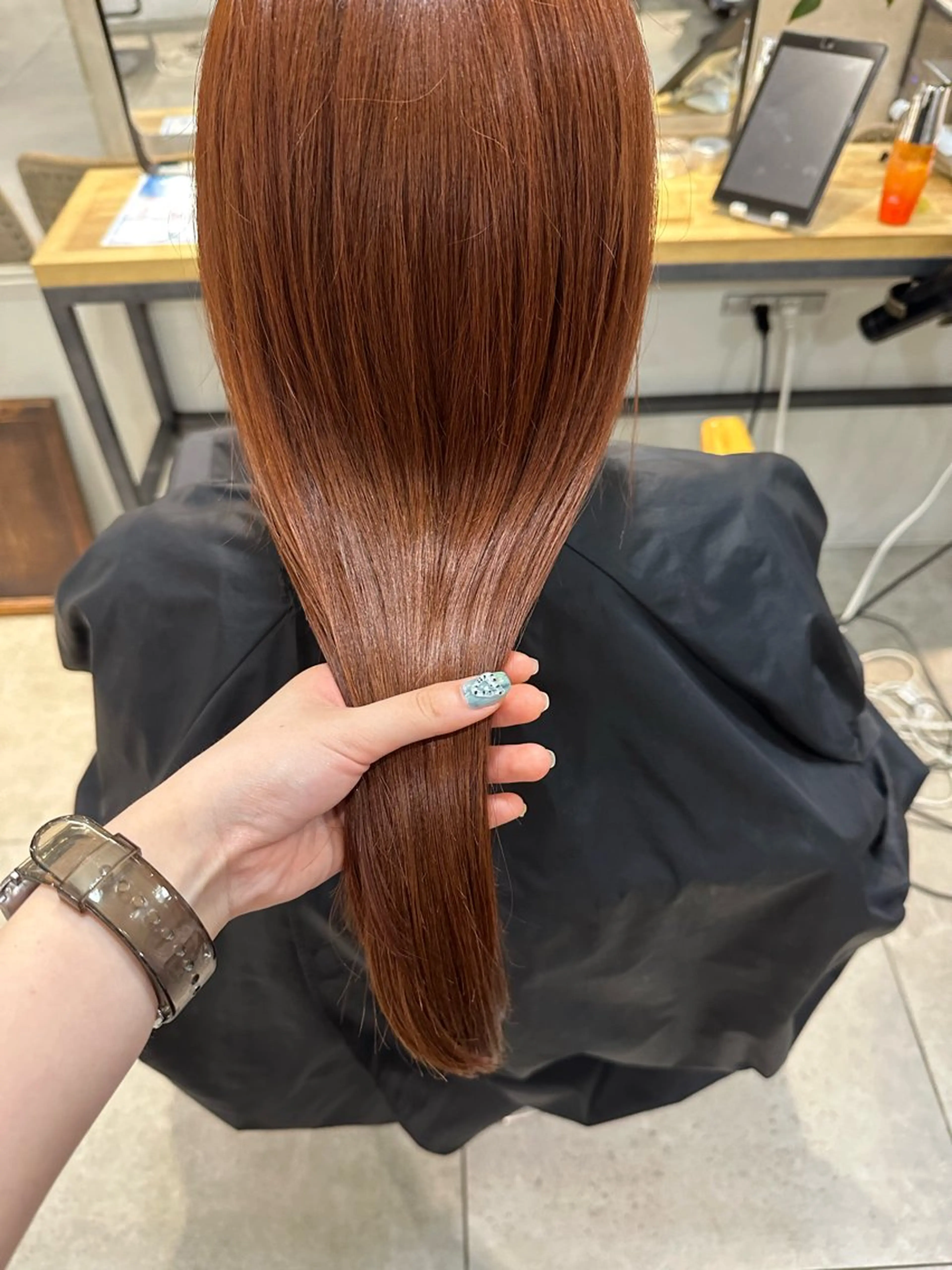 セミロング カラー ブリーチ ハイトーンカラー ブリーチなしカラー ボブ カット ヘアカラー トリートメント REINA☁️透明感 カラー/ぷつっと♡のヘアスタイル