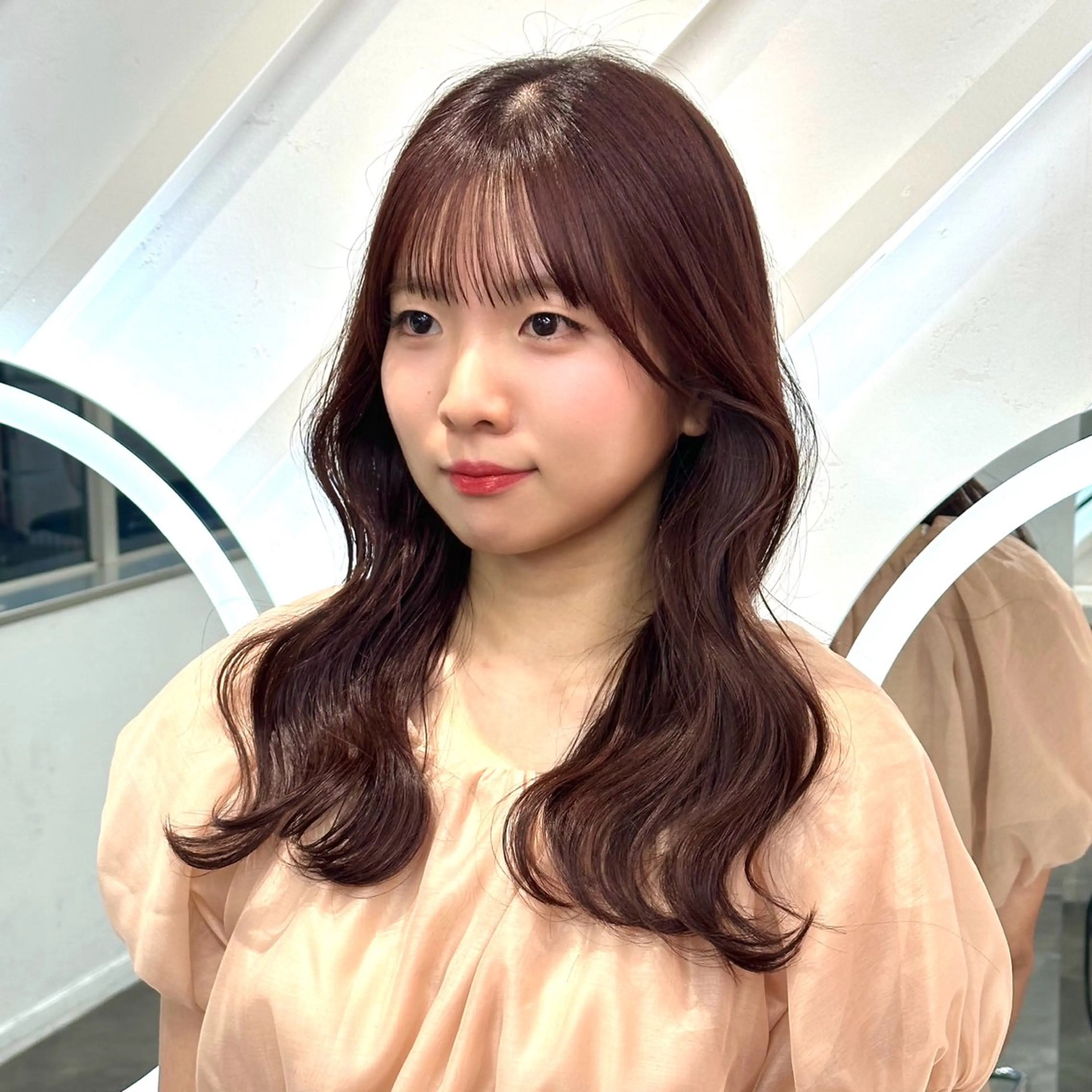 セミロング カラー カット ヘアカラー トリートメント 原宿/韓国ボブ /くびれボブ/優希のヘアスタイル