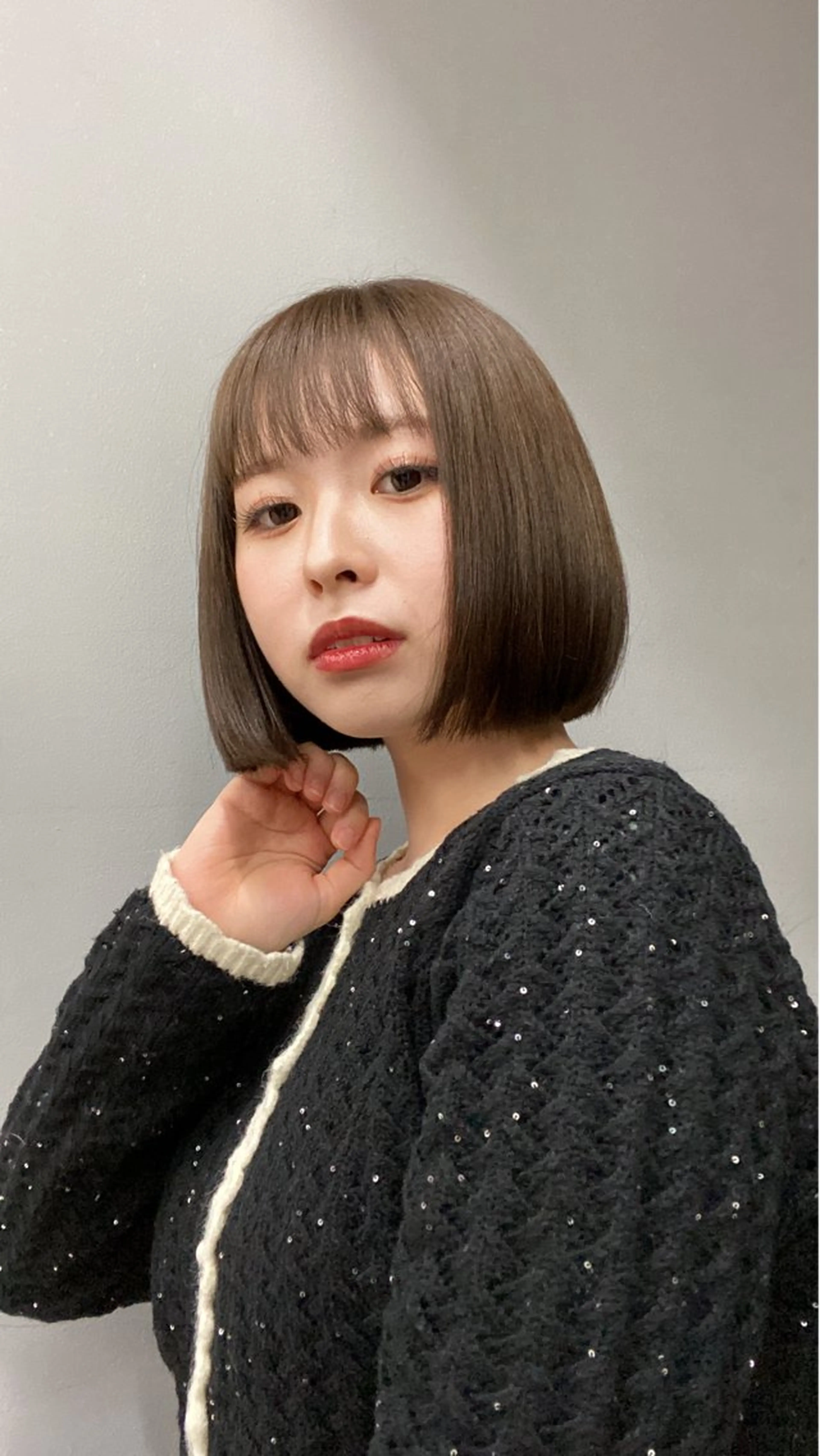 ミディアム 星野 菜月のヘアスタイル