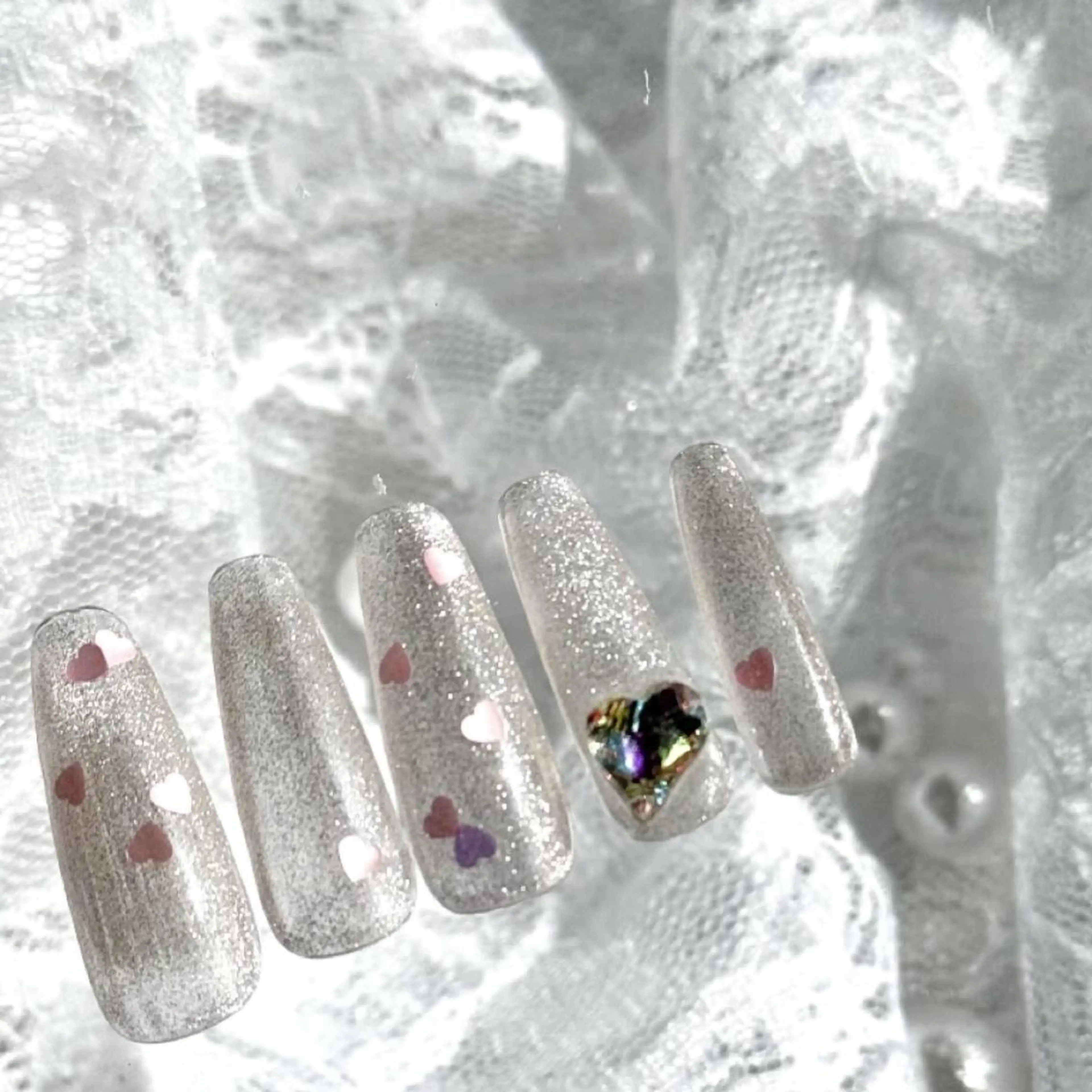 ネイル ワンホンネイル ハンドネイル Aki 💖ゆちたの部屋のネイルデザイン