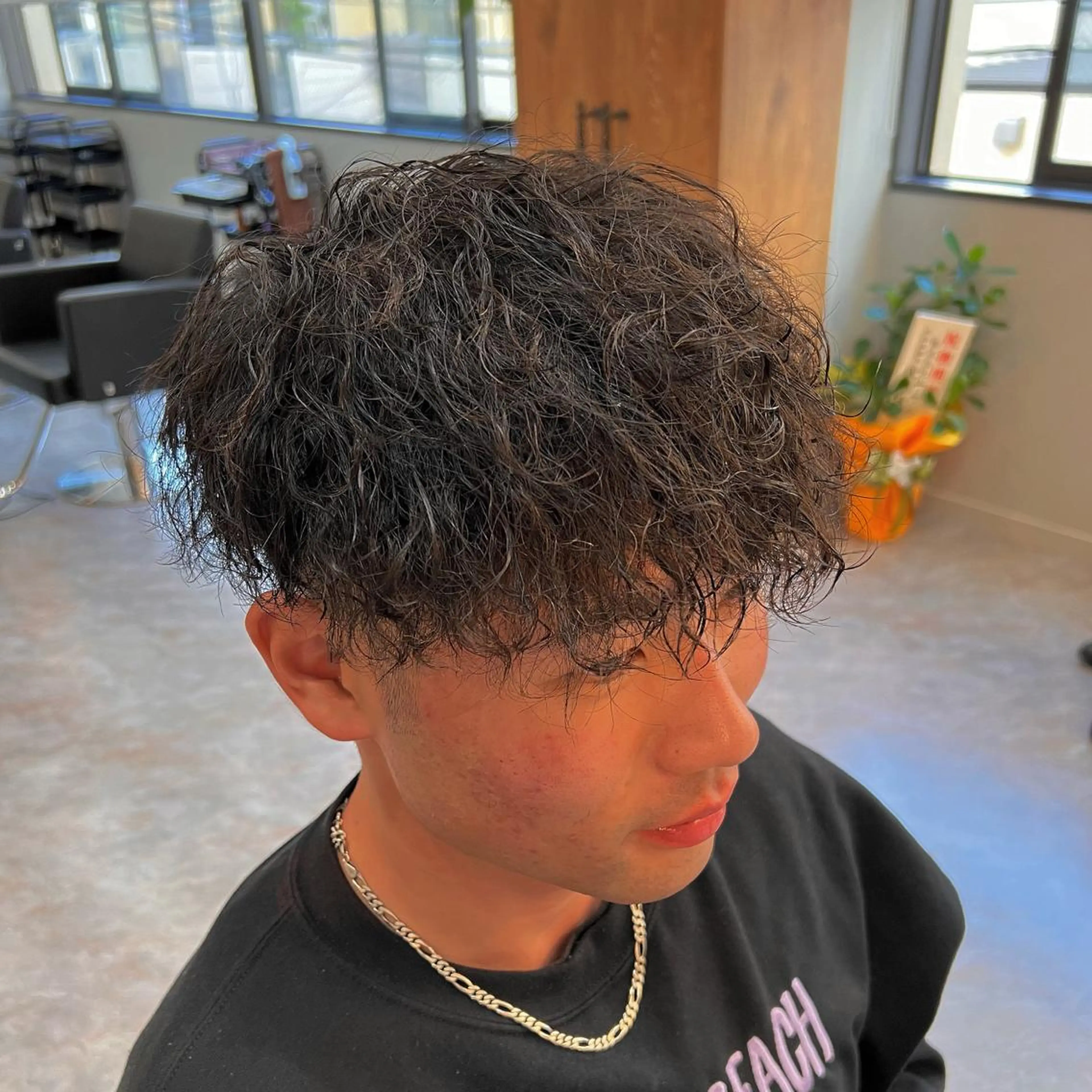 ショート メンズ カット パーマ メンズ専門 花瀬弘晃のヘアスタイル